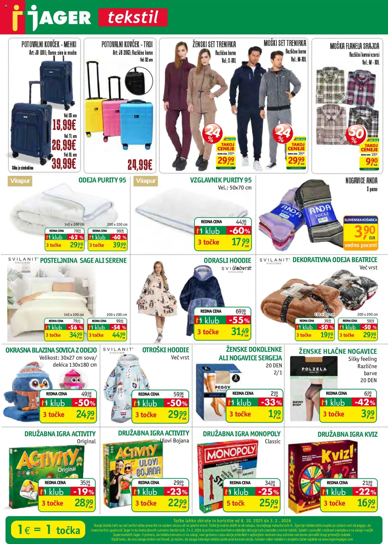 Novi Jager katalog ponudbe – veljaven od 19.11.2025 | Stran: 3 | Izdelki: Igra, Blazina, Barva, Nogavice