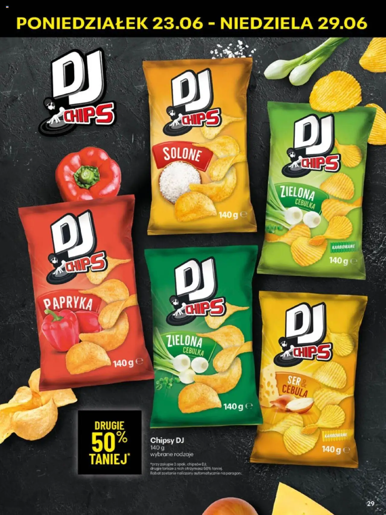Delikatesy Centrum Gazetka - Sklepy Własne od 23.06.2025 | Strona: 29 | Produkty: Chipsy, Papryka, Ser