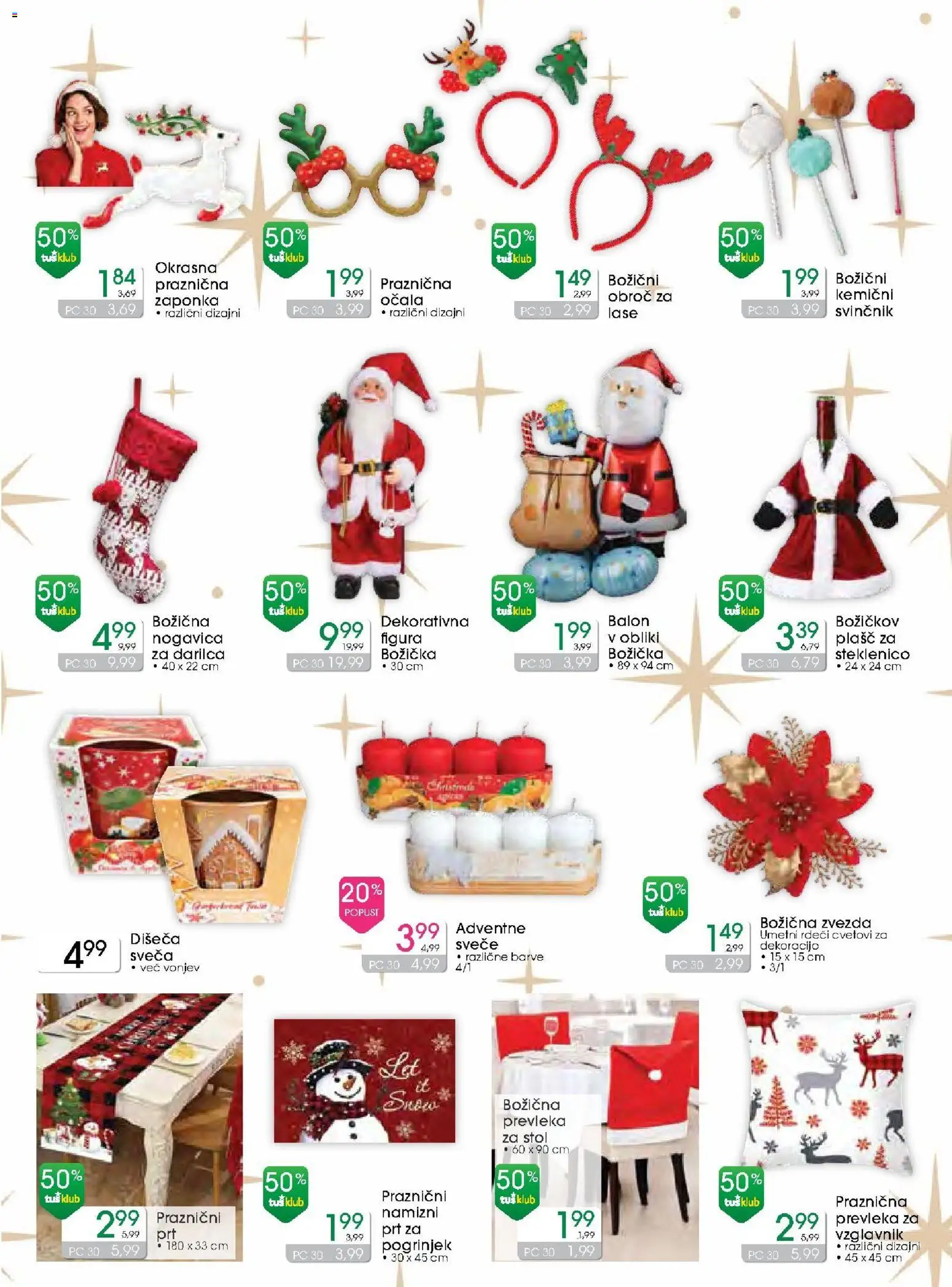 Novi Tuš drogerija katalog ponudbe – veljaven od 12.11.2025 | Stran: 3 | Izdelki: Prevleka, Sveča, Stol, Ocala