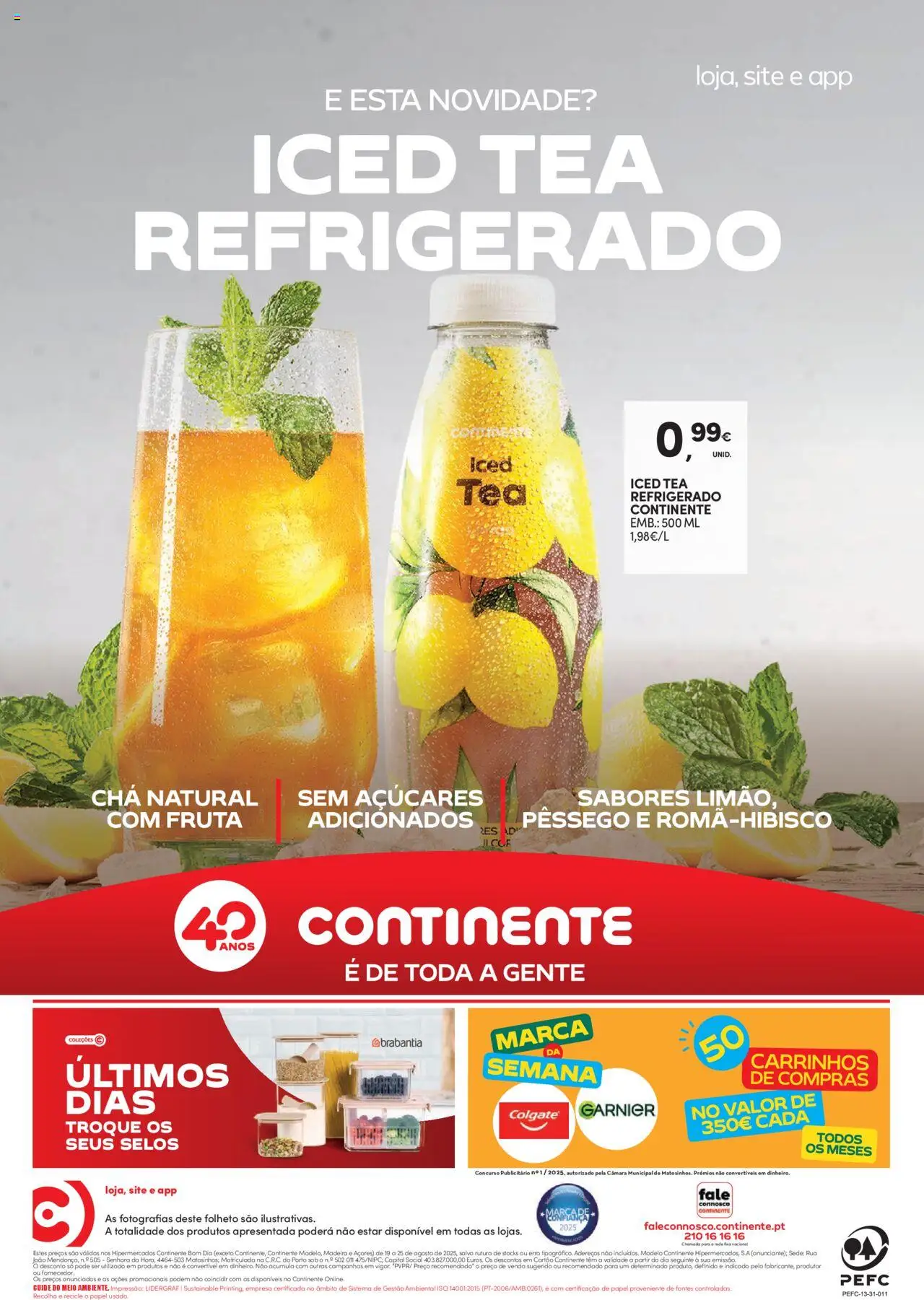 Continente Semanal Continente Bom Dia │ válido de 19.08.2025 | Página: 24 | Produtos: Chá