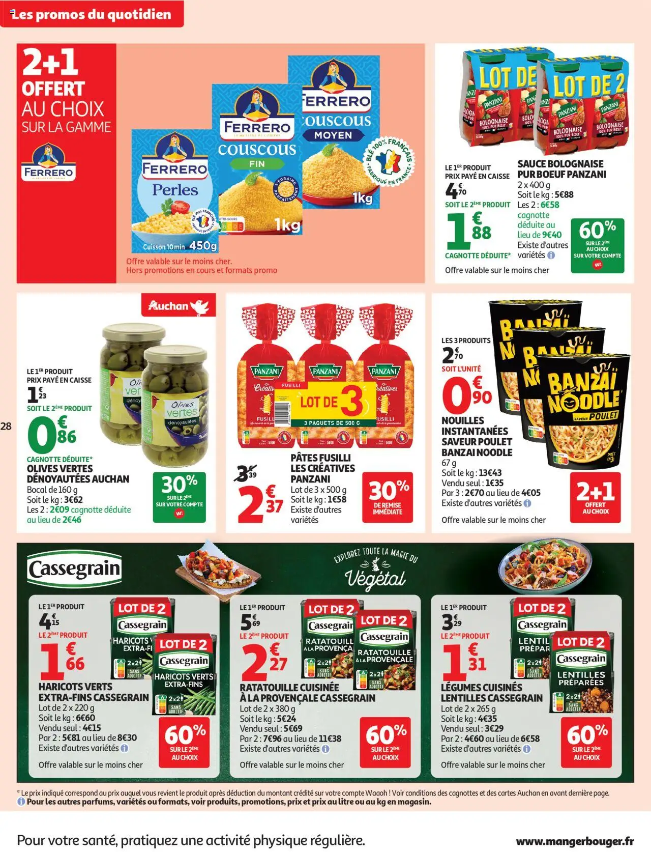  | Page: 28 | Produits: Olives, Couscous, Nouilles, Pâtes