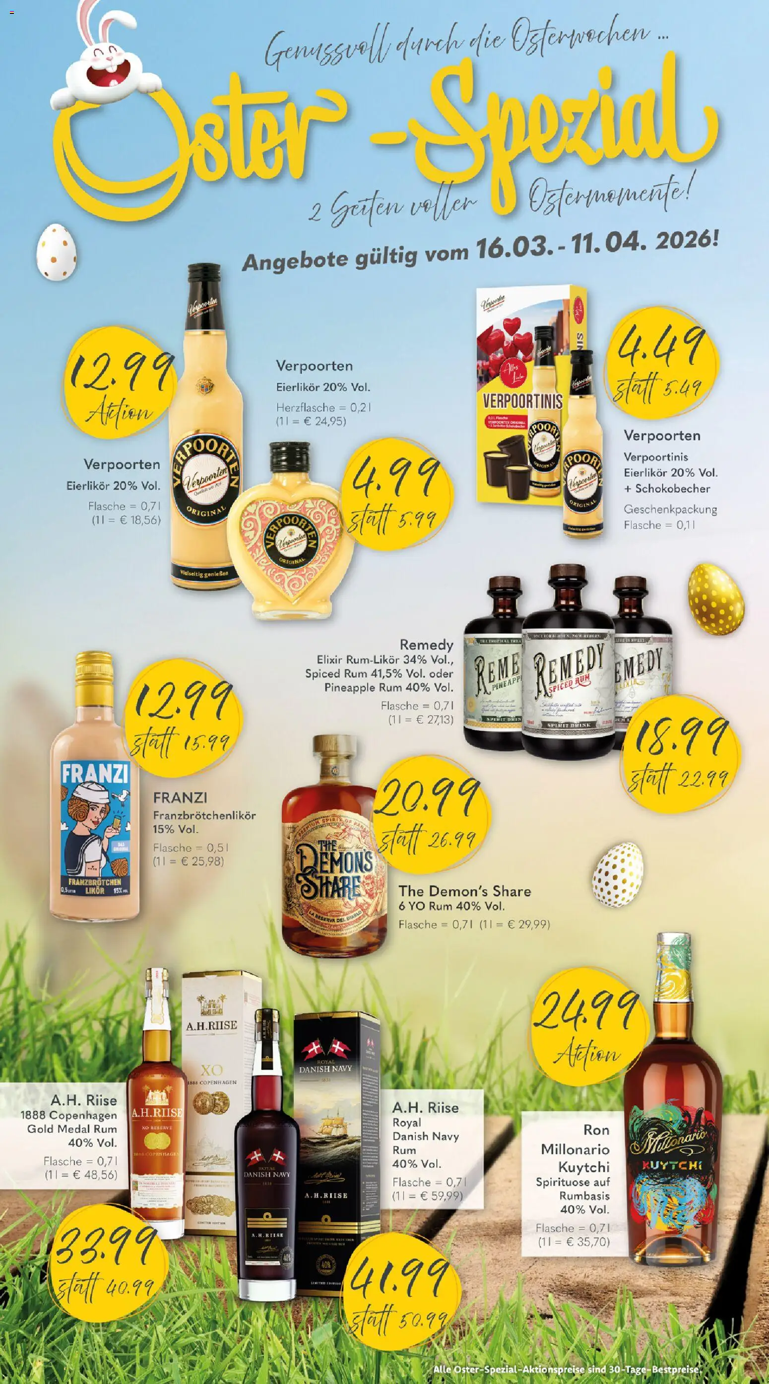 Getränkeland Prospekt 	 – gültig ab 16.03.2026 | Seite: 4 | Produkte: Likör, Rum