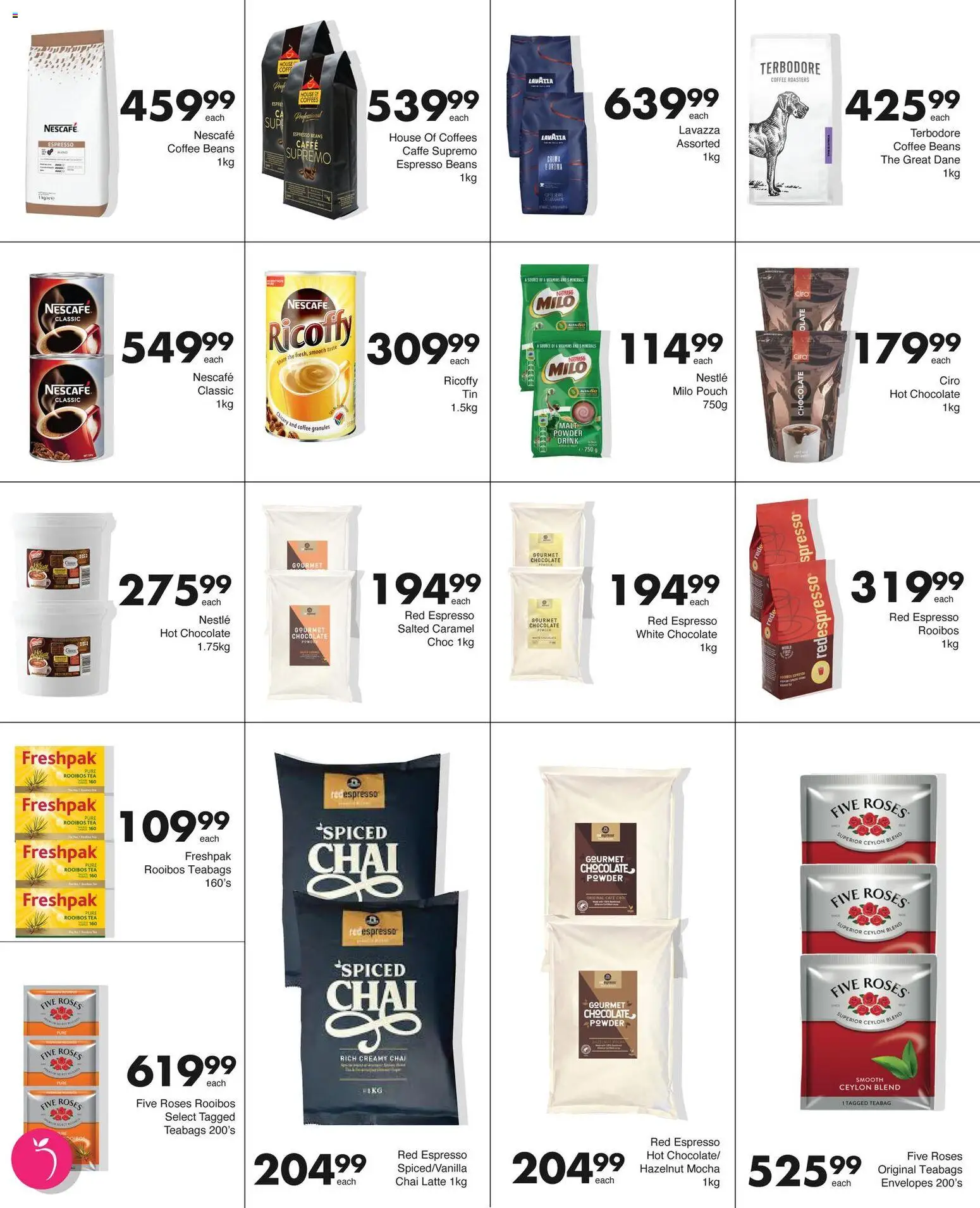 New Save catalogue – valid from 13.04.2026 | Page: 17 | Products: Beans, Chocolate, Powder, Tea