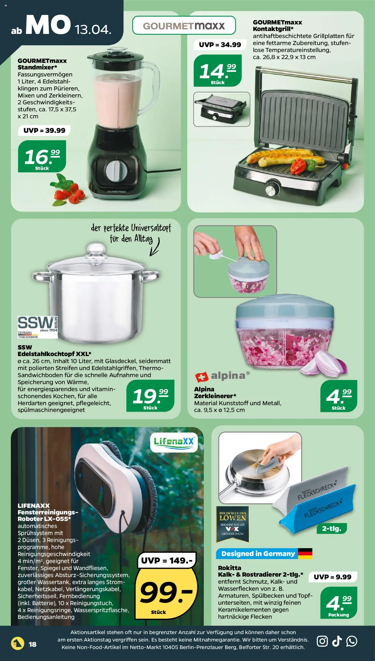 Netto Prospekt 	 – gültig ab 13.04.2026 | Seite: 22 | Produkte: Roboter, Spiegel