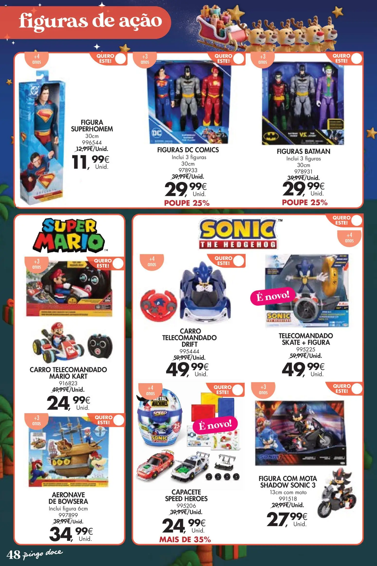 Pingo Doce  Brinquedos Natal Lojas Hipers │ válido de 18.11.2025 | Página: 48 | Produtos: Skate, Capacete