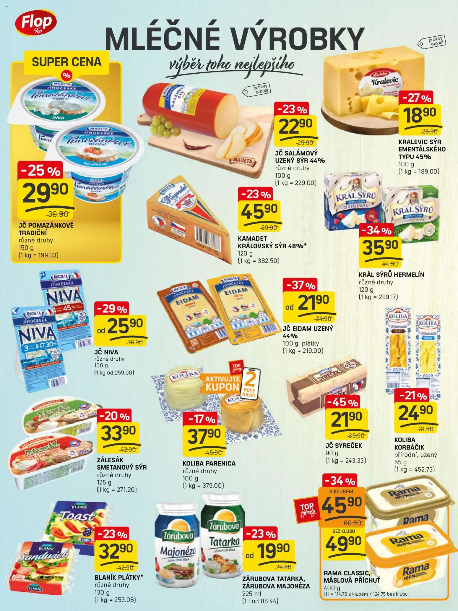 Flop leták - FlopTop od 14.01.2026 | Strana: 8 | Produkty: Tatarka, Parenica, Sýr, Hermelín