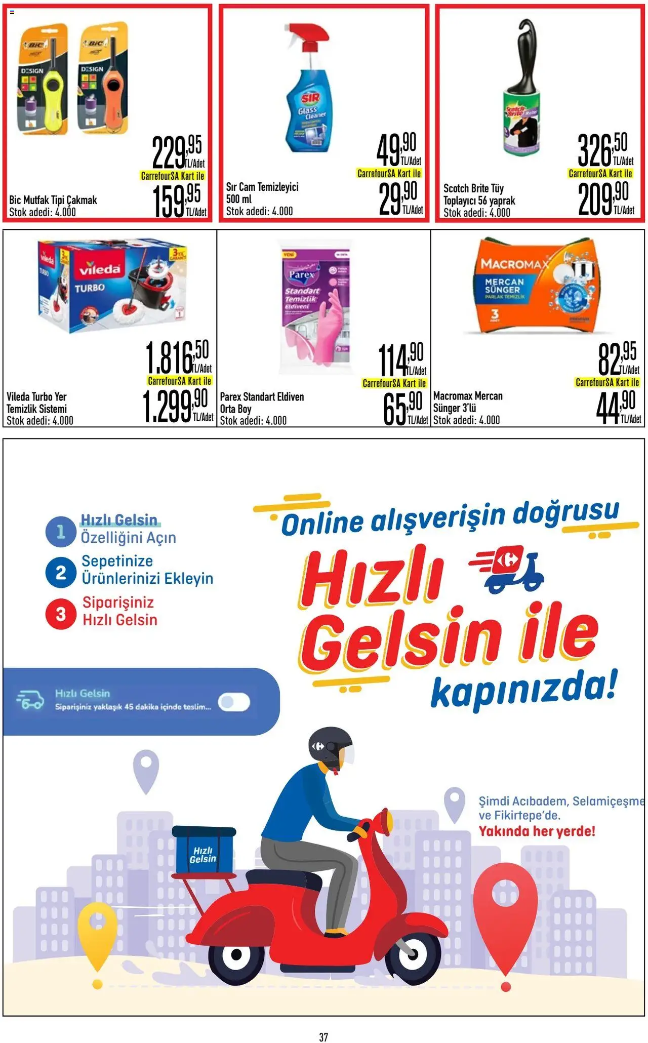 CarrefourSA Katalog - 01.08.2025 tarihinden itibaren geçerlidir | Sayfa: 37 | Ürünler: Cam temizleyici, Eldiven