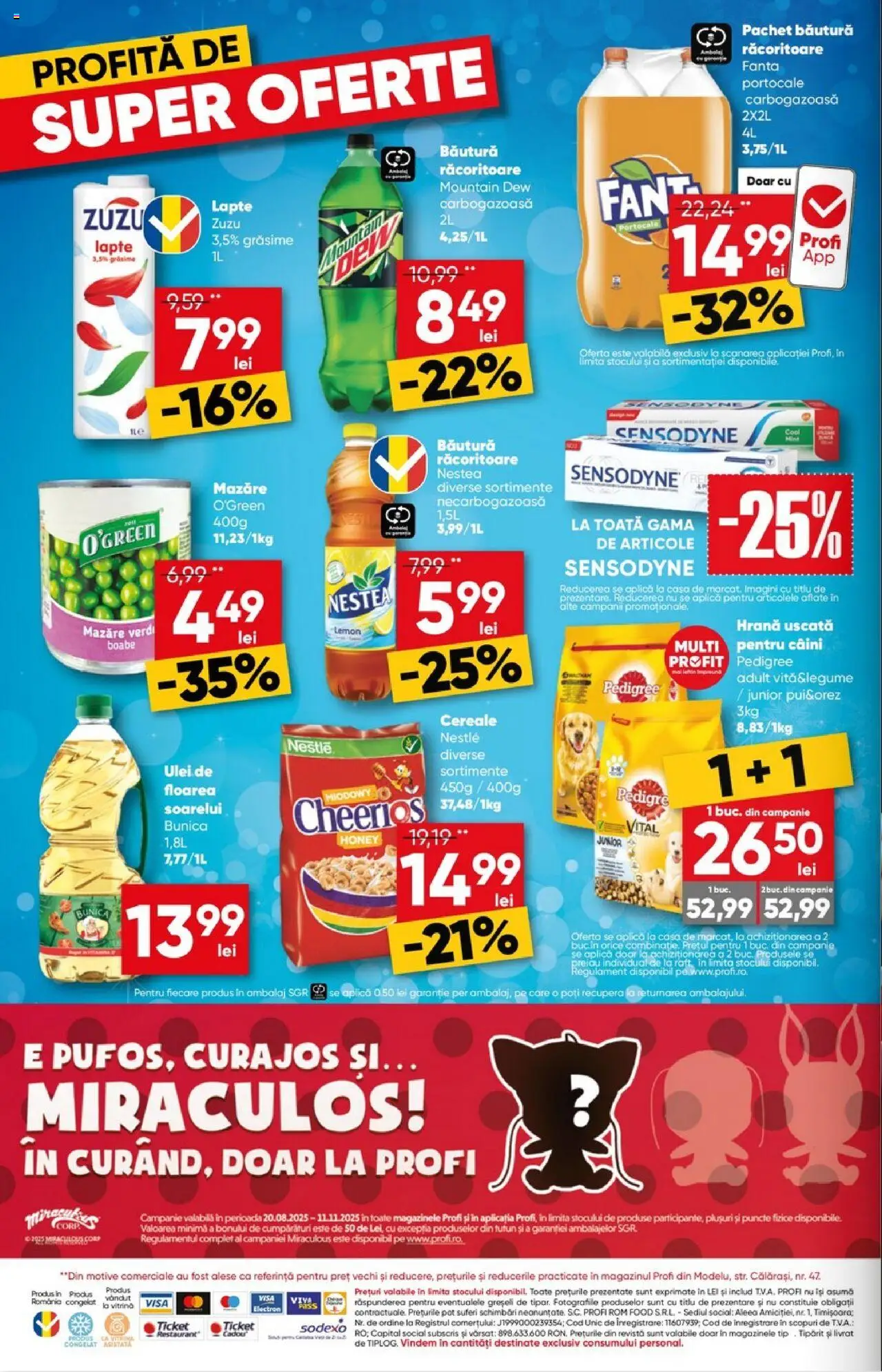 Catalog Profi Loco nou – valabil de la 06.08.2025 | Pagină: 12 | Produse: Vitrină, Lapte, Rom, Cereale