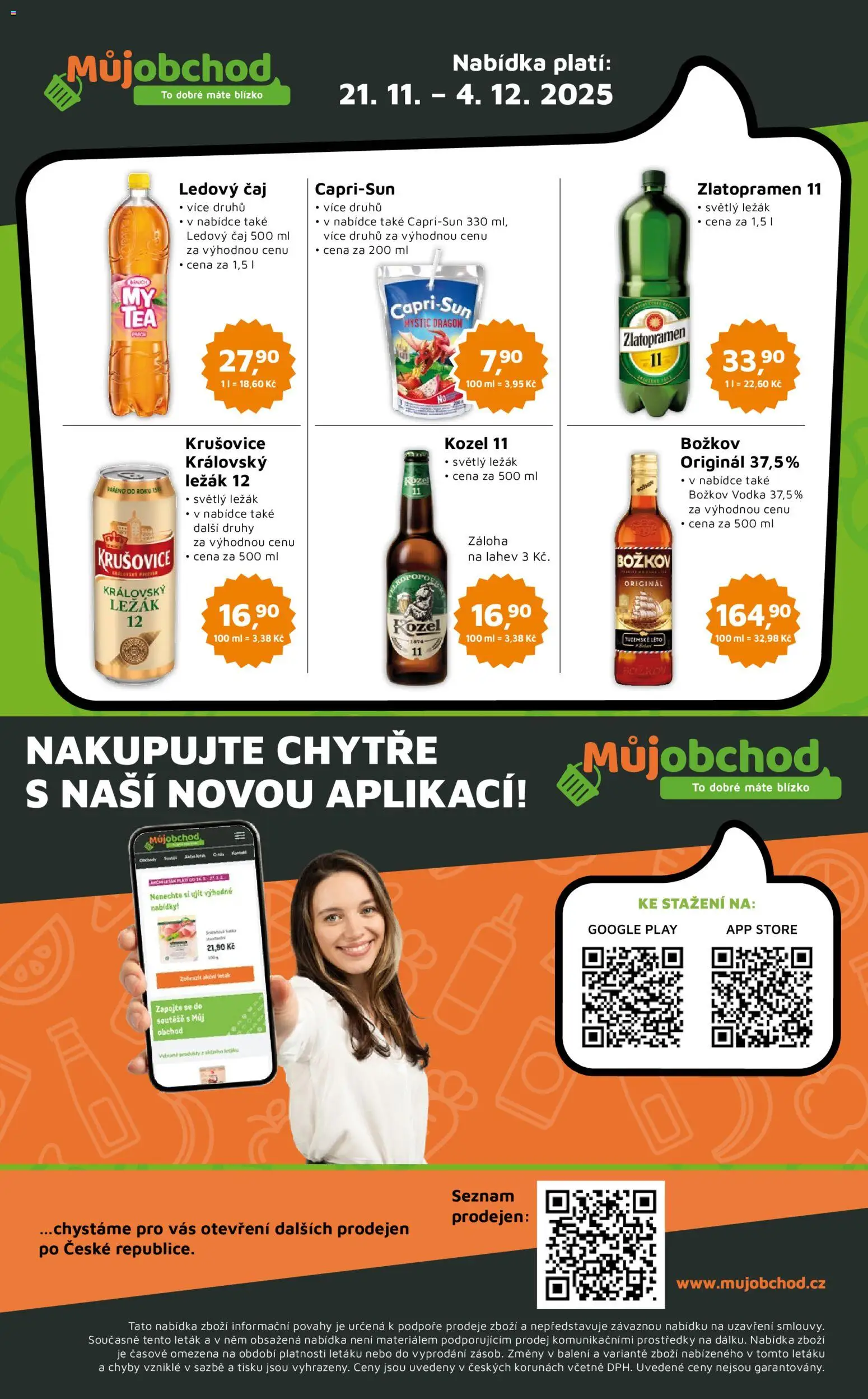 Můj obchod leták - Brand od 21.11.2025 | Strana: 4 | Produkty: Zlatopramen, Kozel, Kozel 11, Ledový čaj