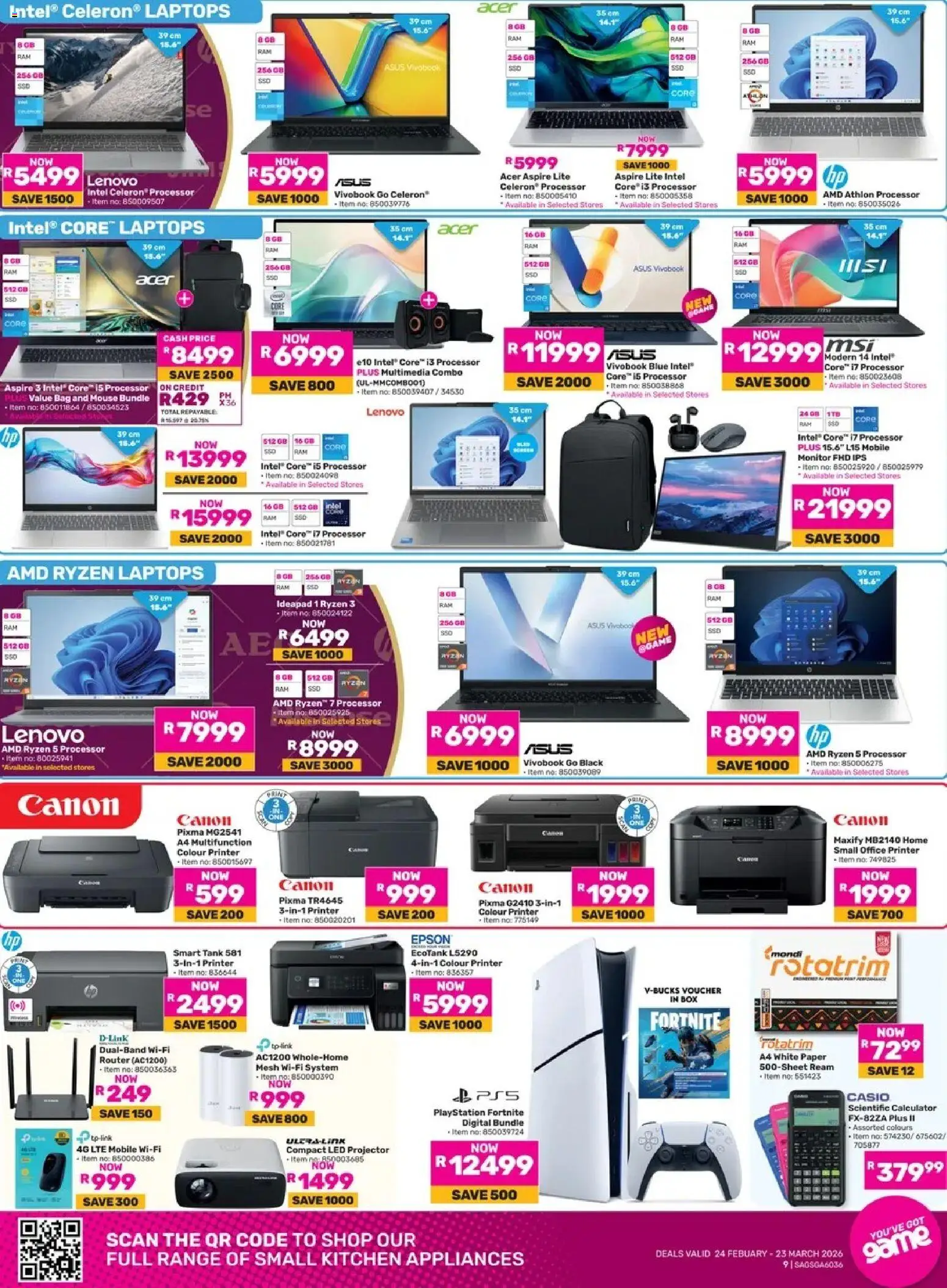 New Game catalogue – valid from 24.02.2026 | Page: 9 | Products: Playstation, Tank, Calculator, Paper