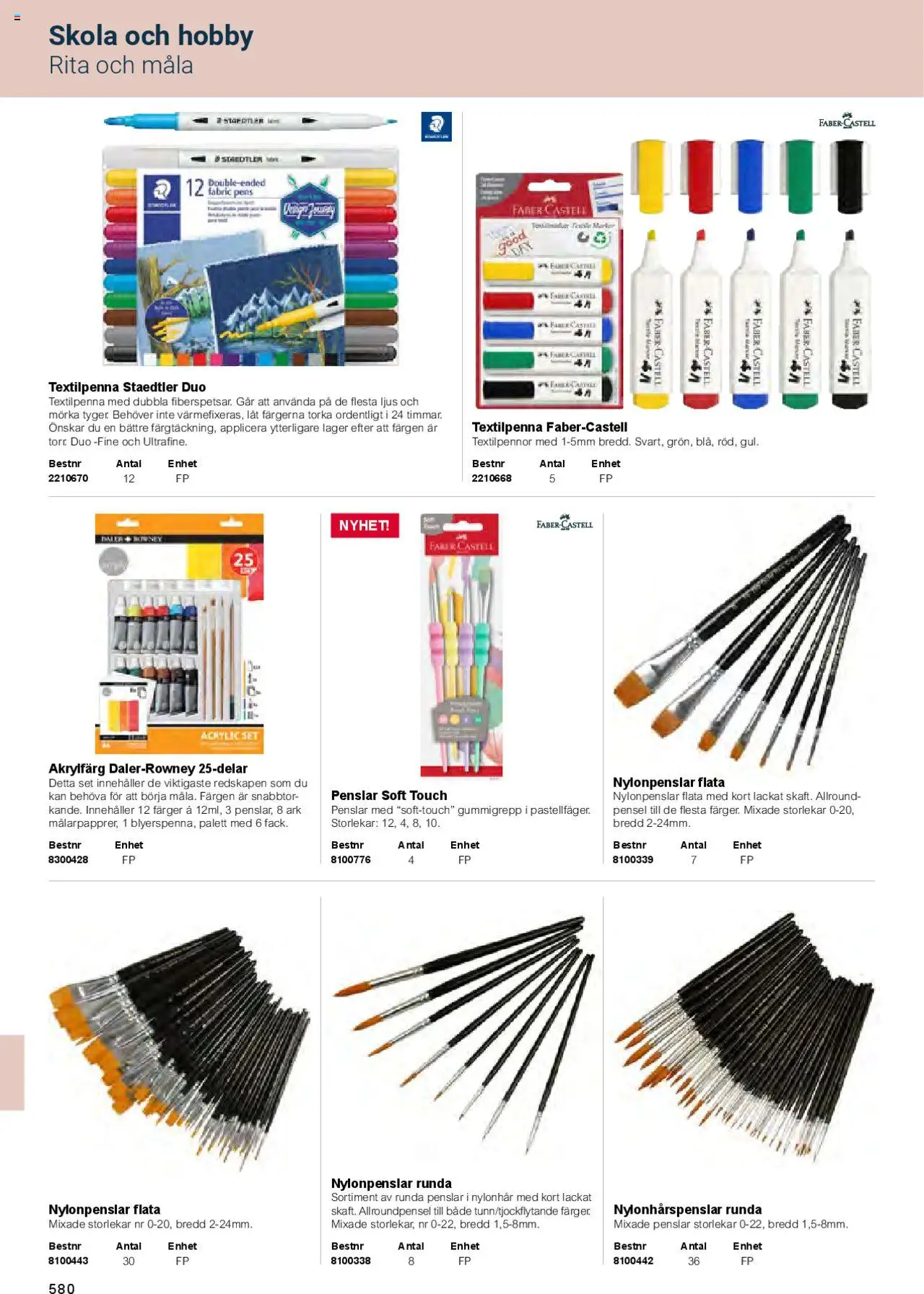 Office Depot reklamblad aktuell från 01.02.2025 | Sida: 582 | Produkter: Set, Ljus, Pensel