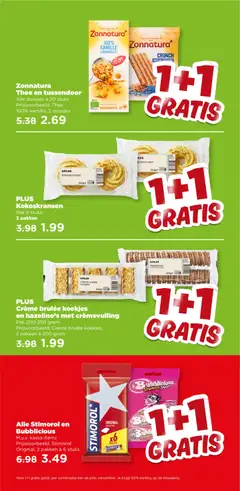 PLUS Crème brulée koekjes en hazelino's met crèmevulling, Pak 200-250 gram. Prijsvoorbeeld: Crème brulée koekjes, 2 pakken à 200 gram - Voorbeeld van een folder van Plus, geldig van 18.03.2026 | Pagina: 5