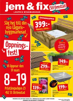 Jem & Fix erbjudanden - Förhandsvisning av reklamblad från butik Jem & Fix aktuell från 17.03.2026