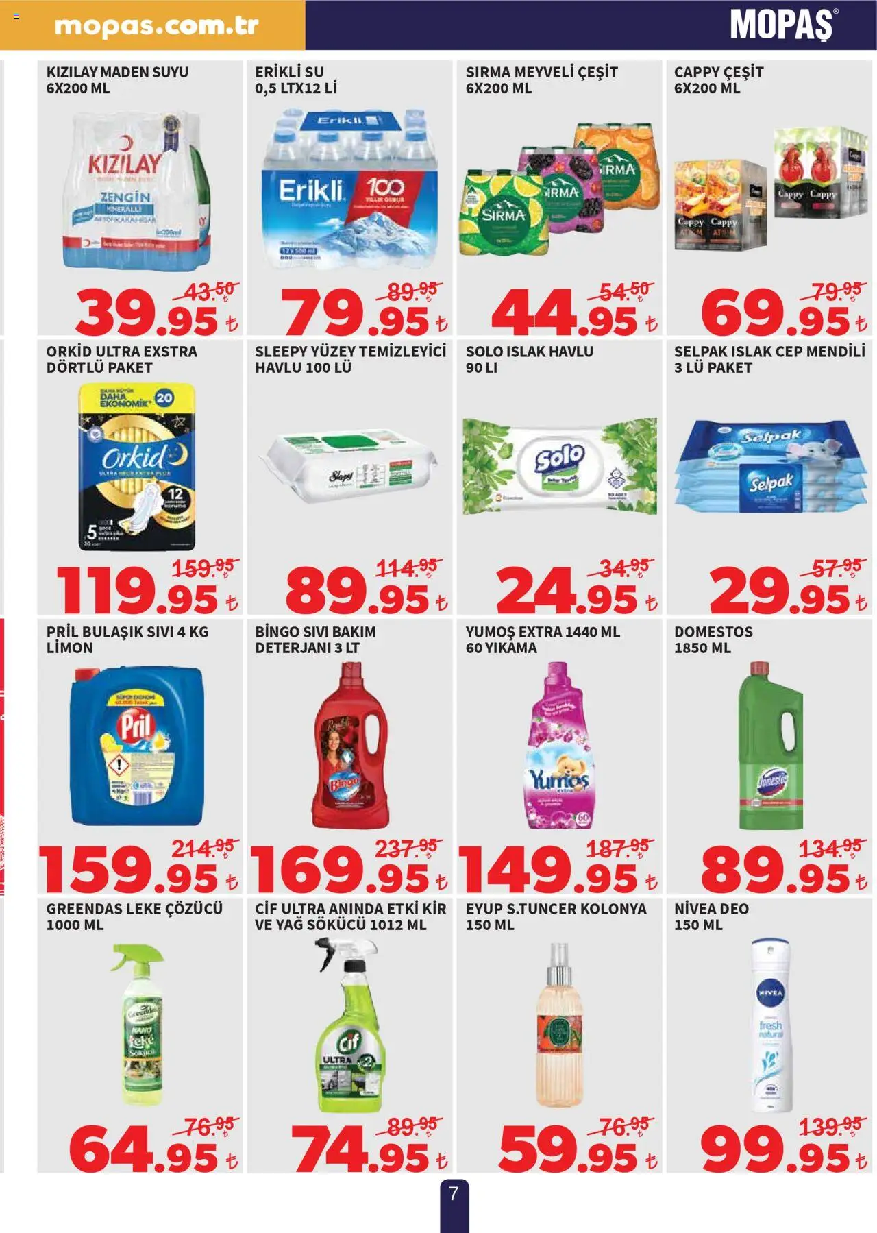 Mopaş Katalog - 04.09.2025 tarihinden itibaren geçerlidir | Sayfa: 7 | Ürünler: Yağ, Yüzey temizleyici, Yağ sökücü, Su