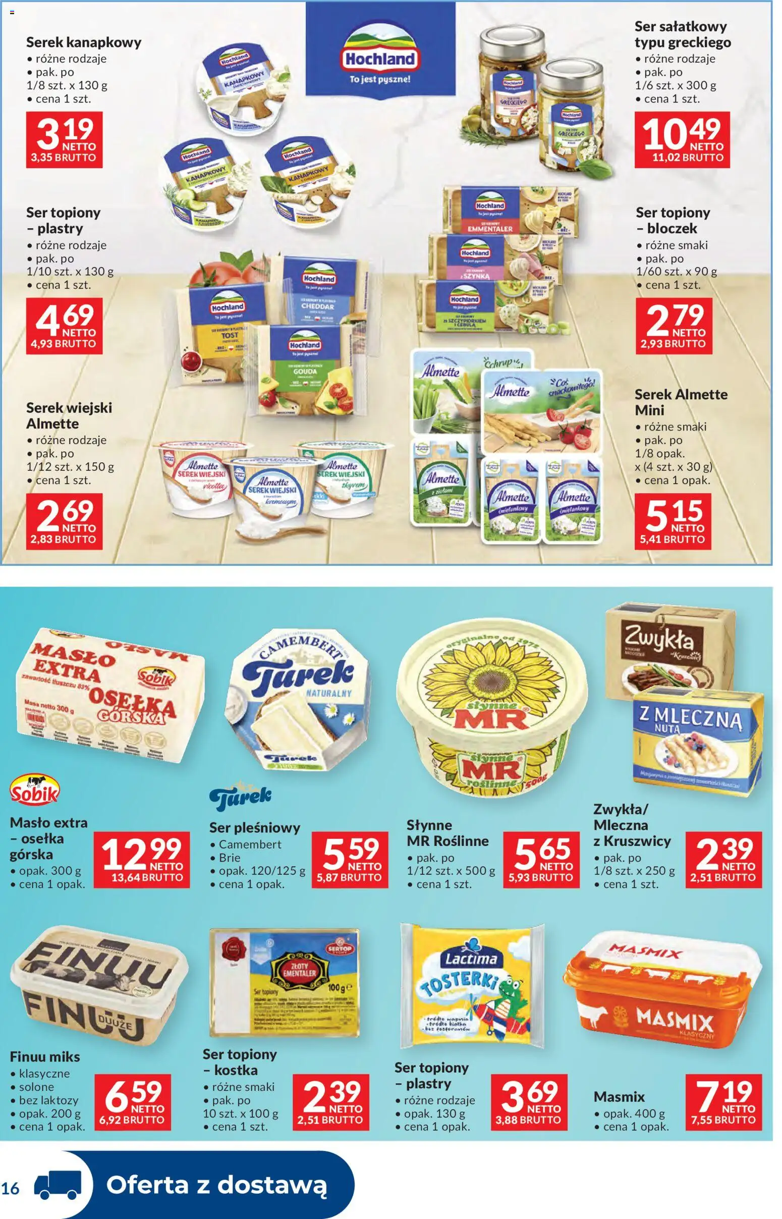 Makro Gazetka - Dystrybucja do sklepów od 11.11.2025 | Strona: 16 | Produkty: Serek kanapkowy, Bez laktozy, Camembert, Serek wiejski