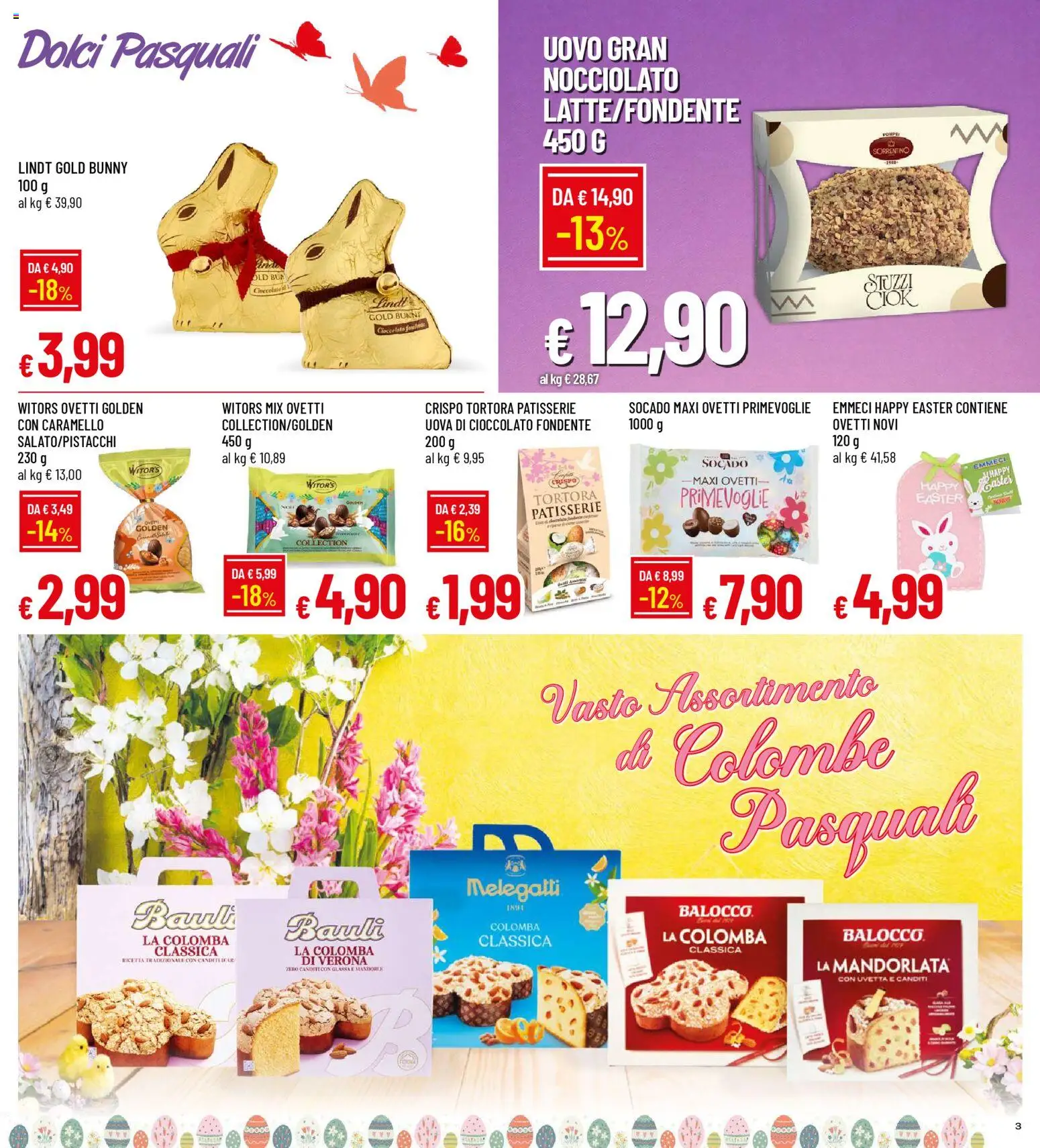 Volantino Galassia del 26.03.2026 | Pagina: 3 | Prodotti: Uova, Cioccolato, Mandorle
