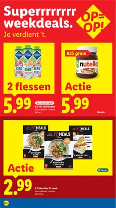 Nutella, 825 gram Nutella - Voorbeeld van een folder van Lidl, geldig van 01.12.2025 | Pagina: 6 | Producten: Mini pillecukor