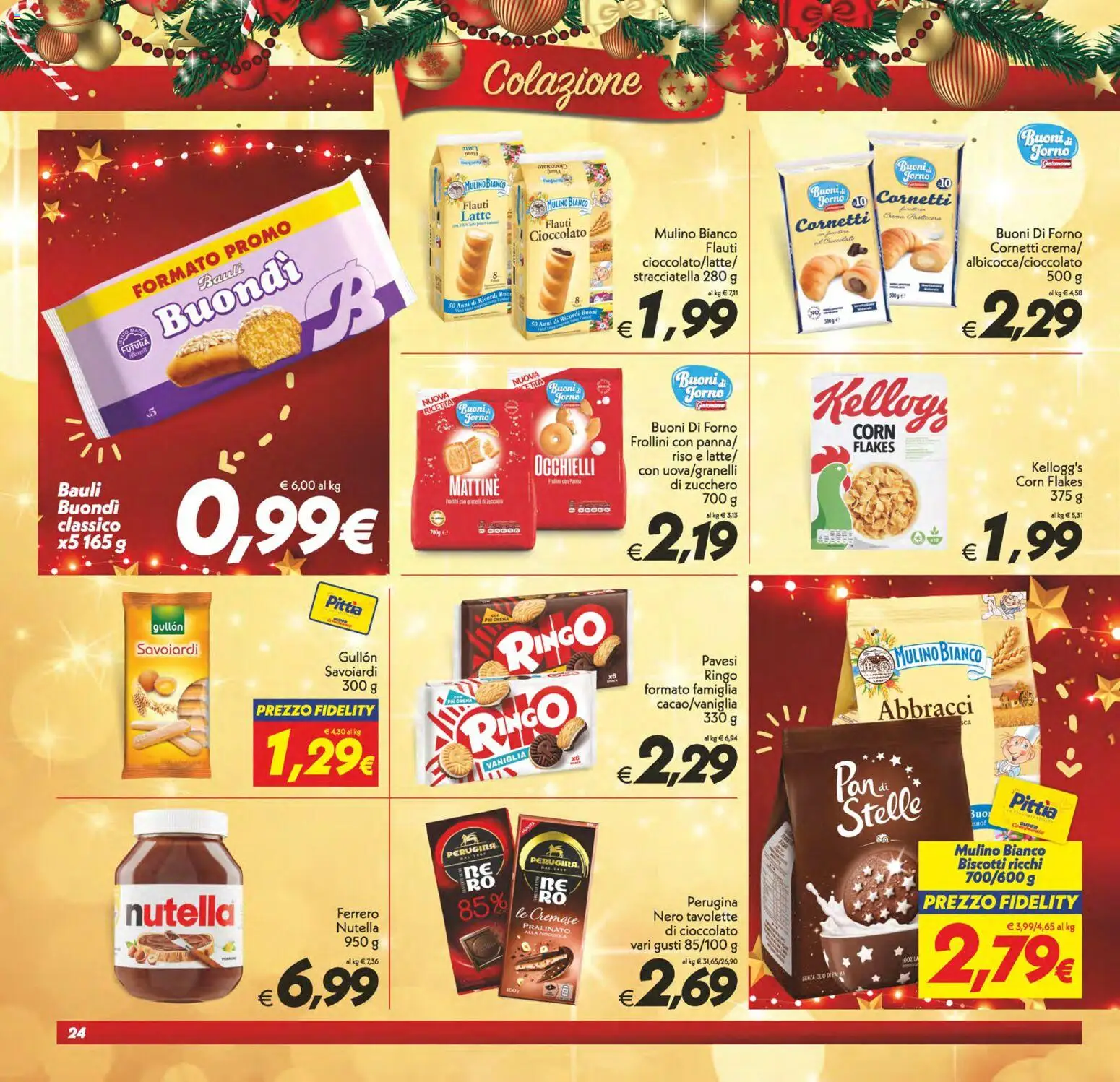 Volantino SuperConveniente del 16.12.2025 | Pagina: 24 | Prodotti: Cioccolato, Panna, Biscotti, Nutella