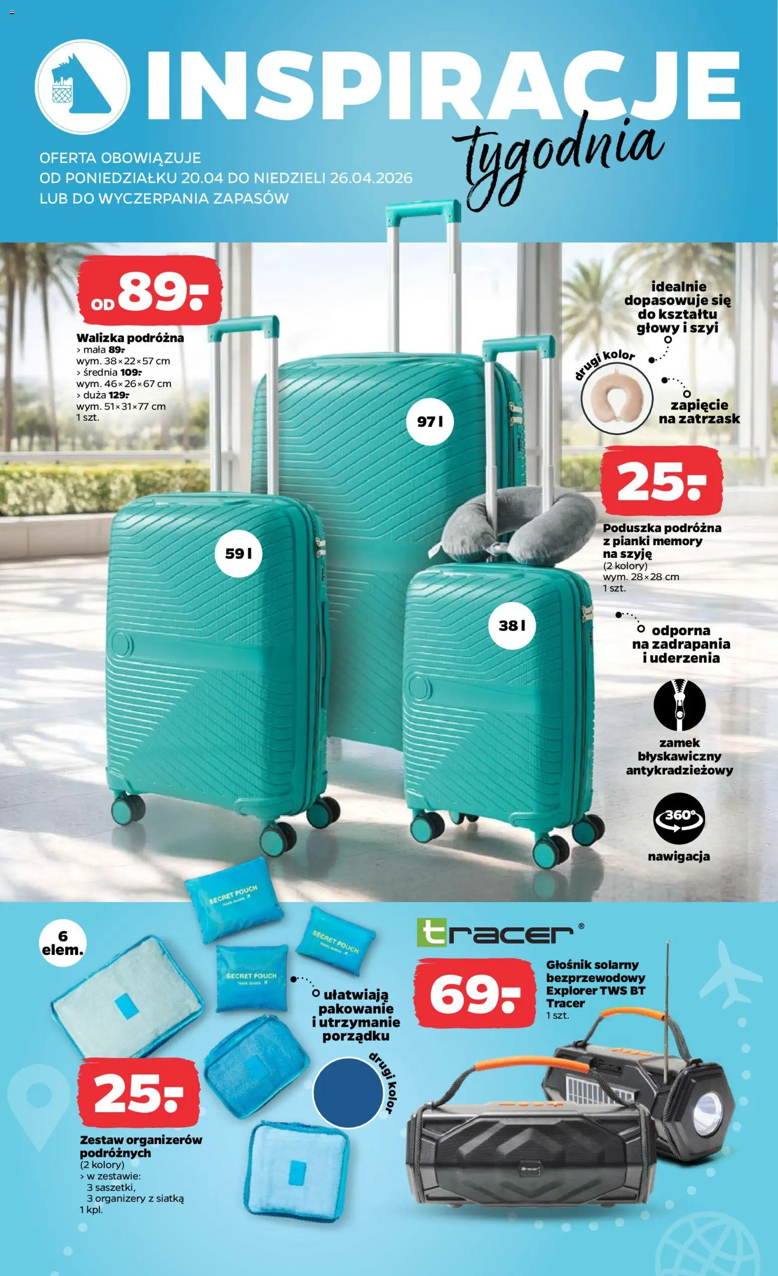 Netto gazetka od poniedziałku NonFood od 20.04.2026 | Strona: 2 | Produkty: Głośnik, Poduszka, Siatka, Pianki