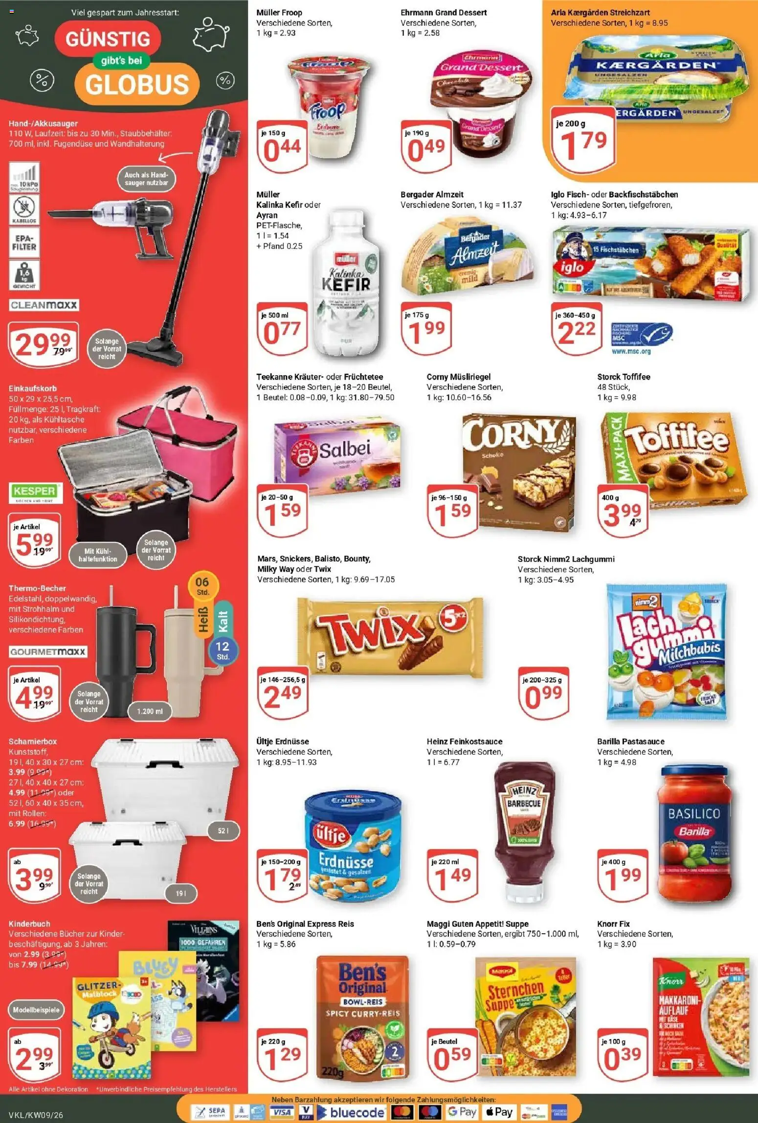 Globus Prospekt Völklingen – gültig ab 23.02.2026 | Seite: 2 | Produkte: Erdnüsse, Knorr, Fisch, Teekanne