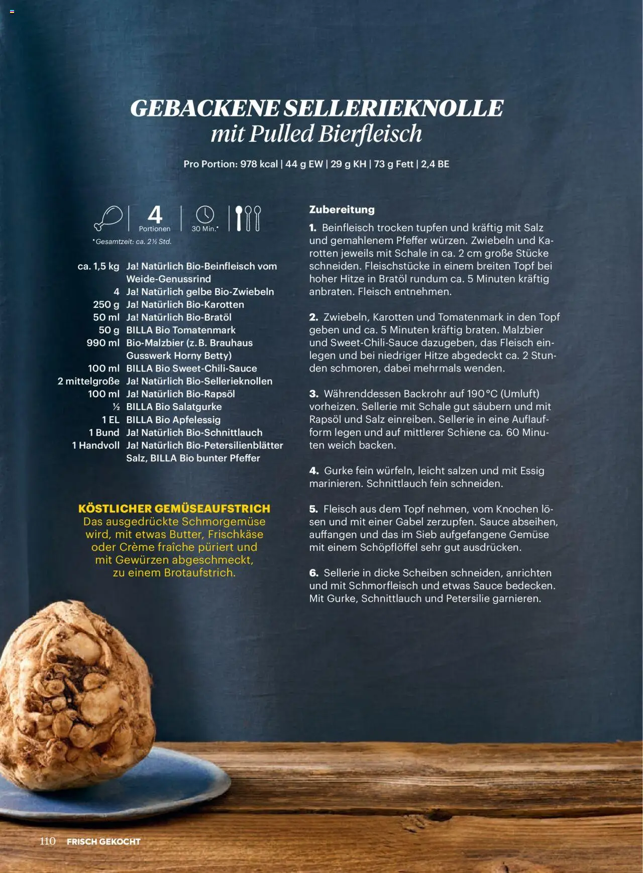 Billa Frisch Gekocht gültig ab 01.10.2025 | Seite: 108 | Produkte: Zwiebeln, Gemüse, Petersilie, Creme