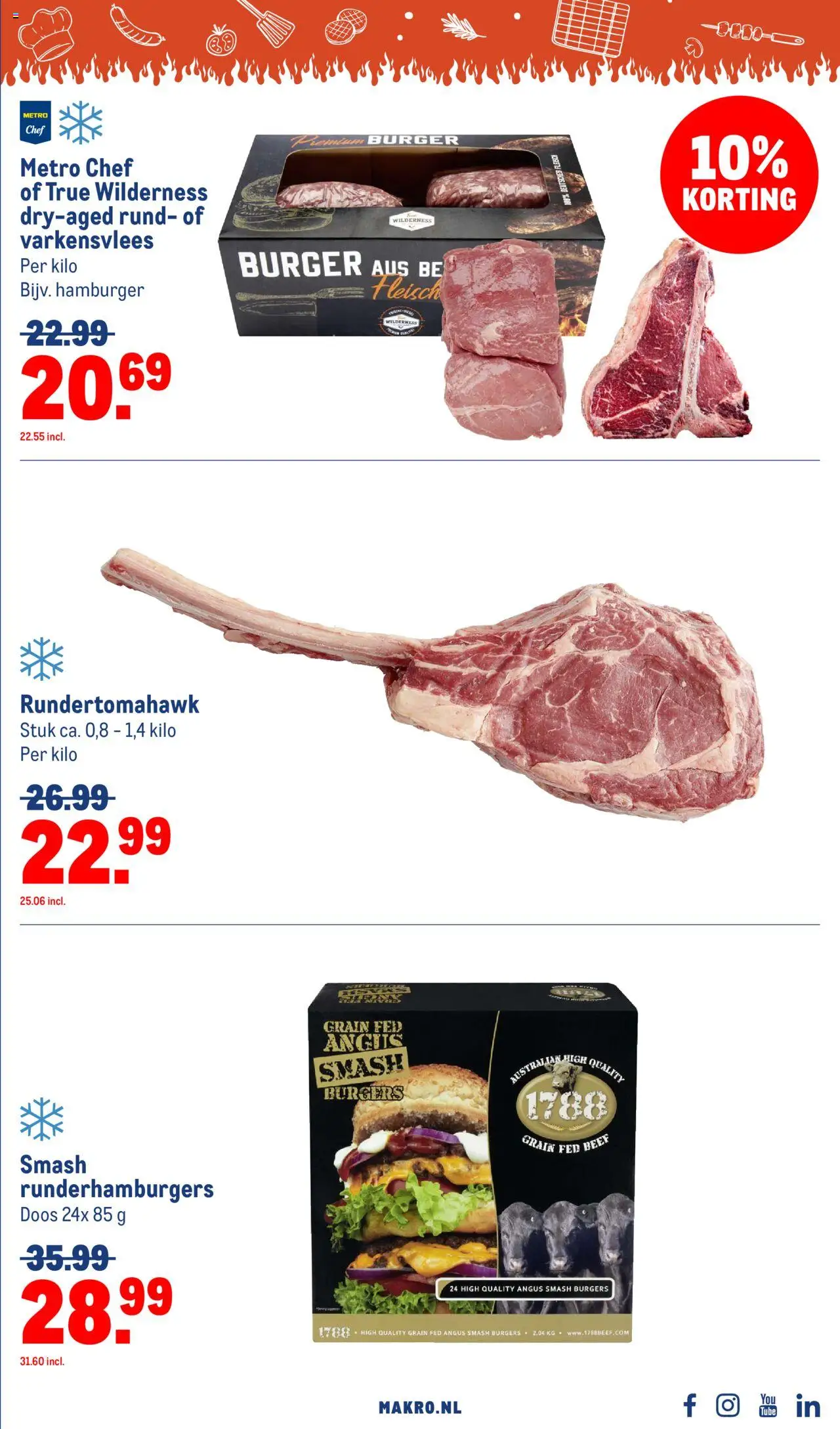  | Pagina: 5 | Producten: Varkensvlees, Steak, Hamburger