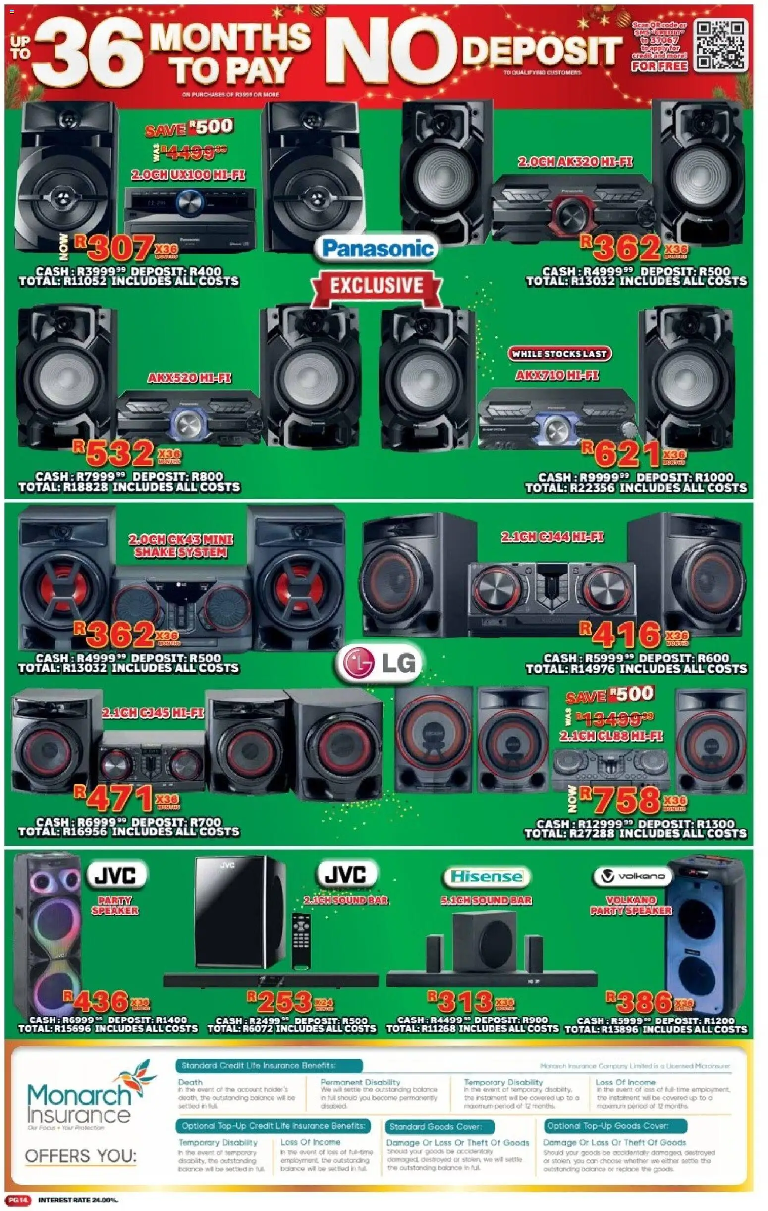New Lewis Stores catalogue – valid from 08.12.2025 | Page: 14 | Products: Cover, Speaker