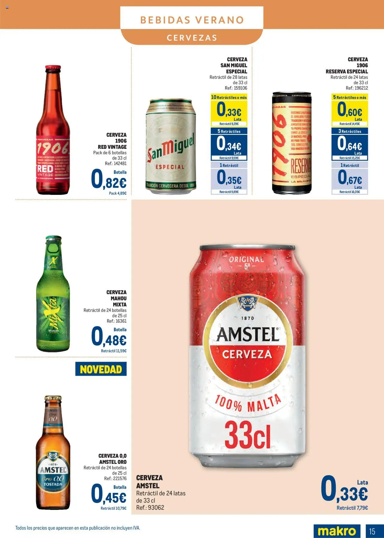 Makro - Bebidas Especial Verano Norte │ válido desde el 04.08.2025 | Página: 15 | Productos: Cerveza