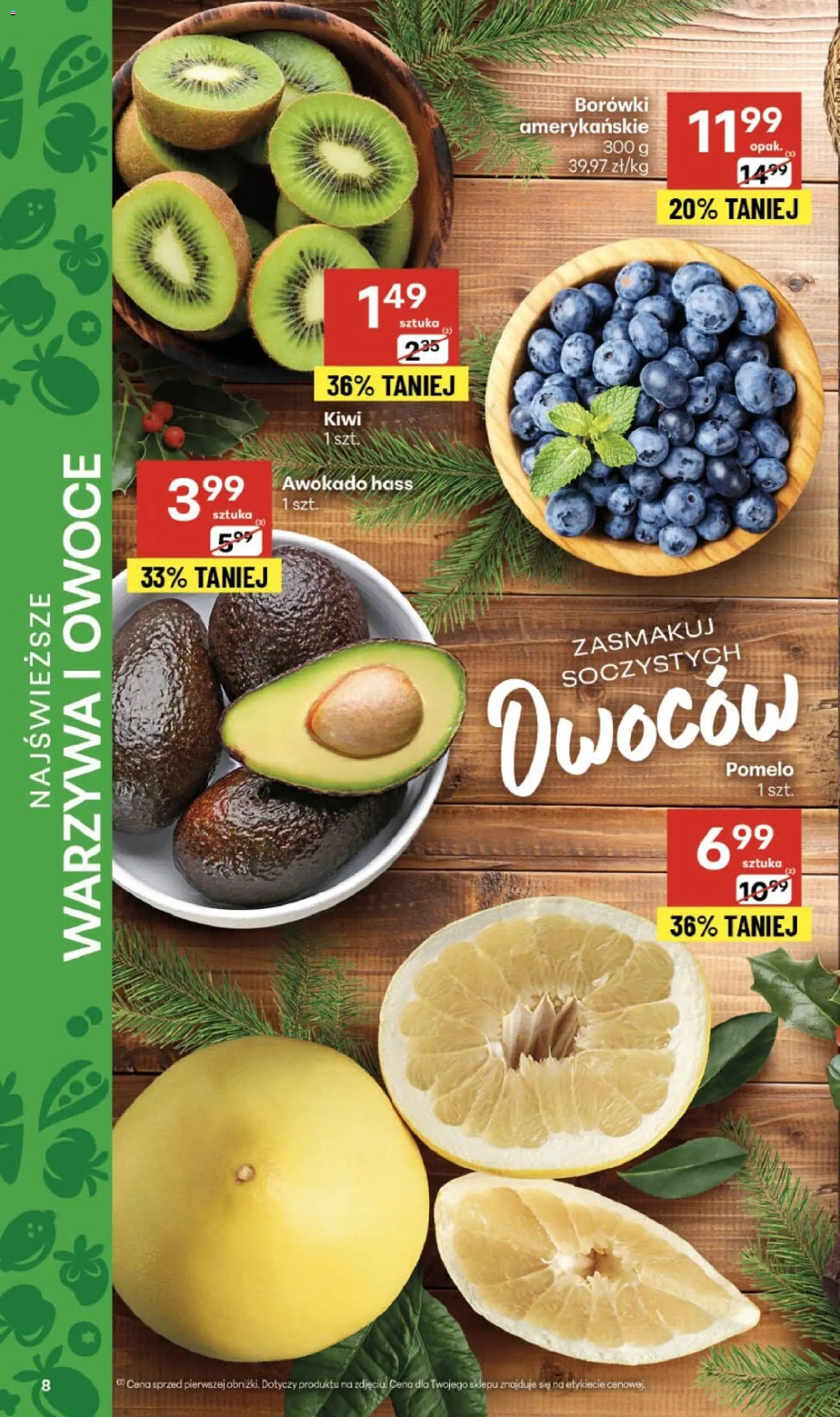 Delikatesy Centrum Gazetka - Sklepy Własne od 20.11.2025 | Strona: 8 | Produkty: Kiwi, Awokado, Warzywa, Owoce