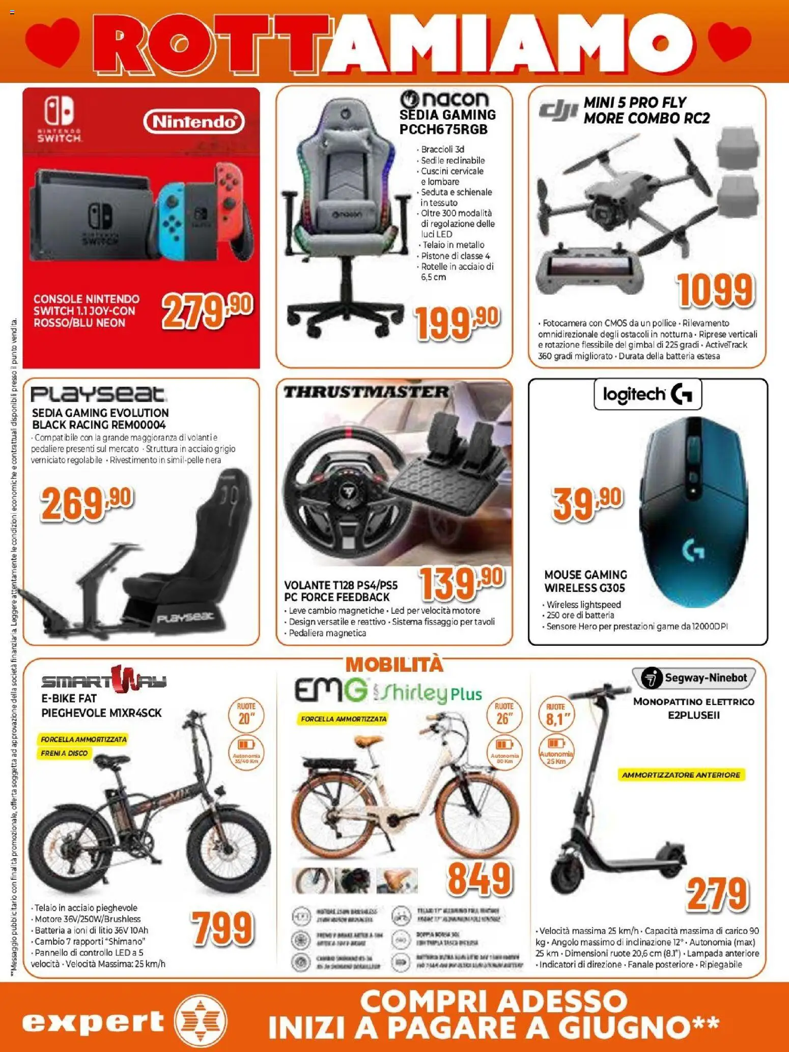 Volantino Expert del 29.01.2026 | Pagina: 15 | Prodotti: Monopattino, Fotocamera, Disco, Monopattino elettrico
