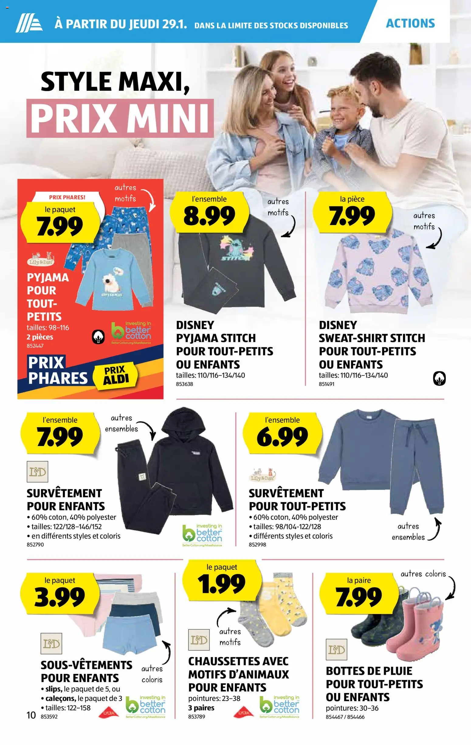 Aldi Aktionen FR – gültig ab 29.01.2026 | Seite: 11 | Produkte: Pyjama, Sweatshirt