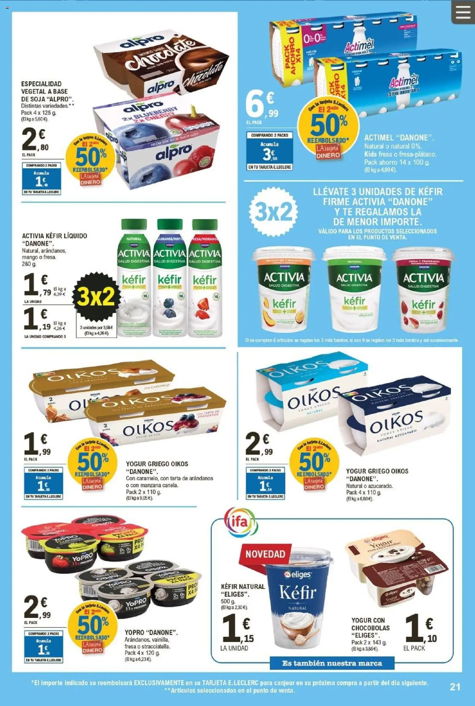 E.Leclerc folleto │ válido desde el 07.01.2026 | Página: 21 | Productos: Μαγειρική εστία, Manzana, Té, Ρούτερ