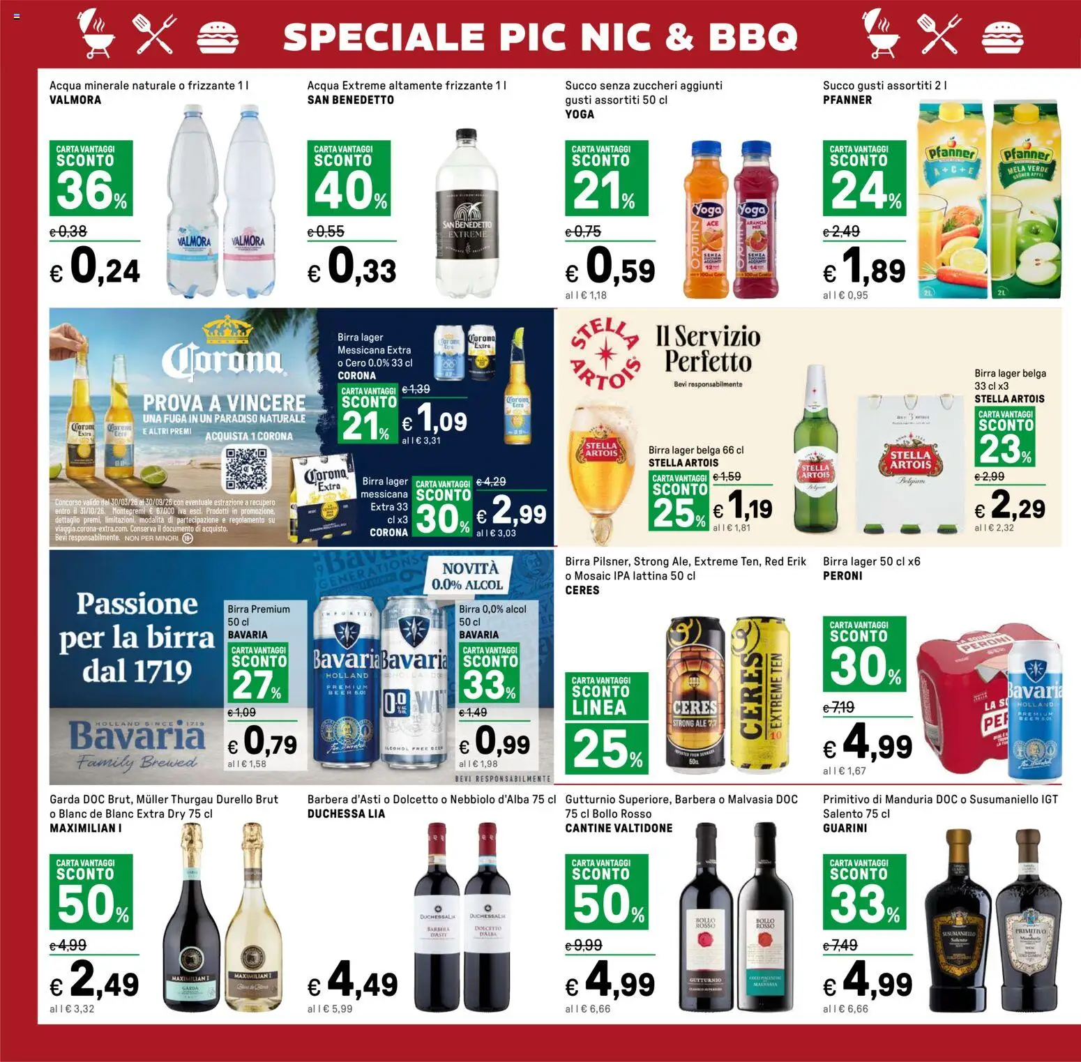 Volantino Iper del 24.04.2026 | Pagina: 42 | Prodotti: Birra, Acqua, Arancia, Acqua minerale