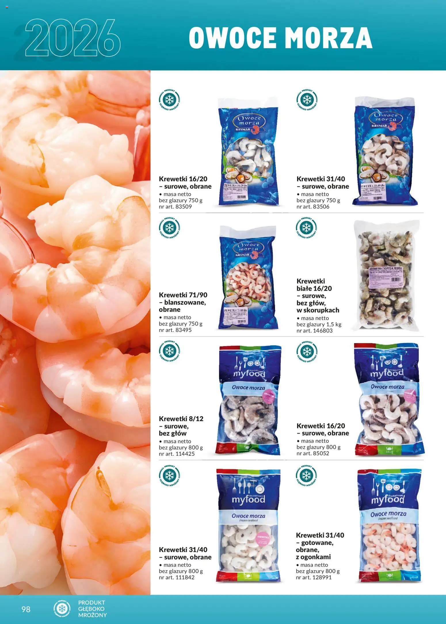 Makro Gazetka - Ultra fresh od 01.03.2026 | Strona: 98 | Produkty: Krewetki, Owoce, Owoce morza