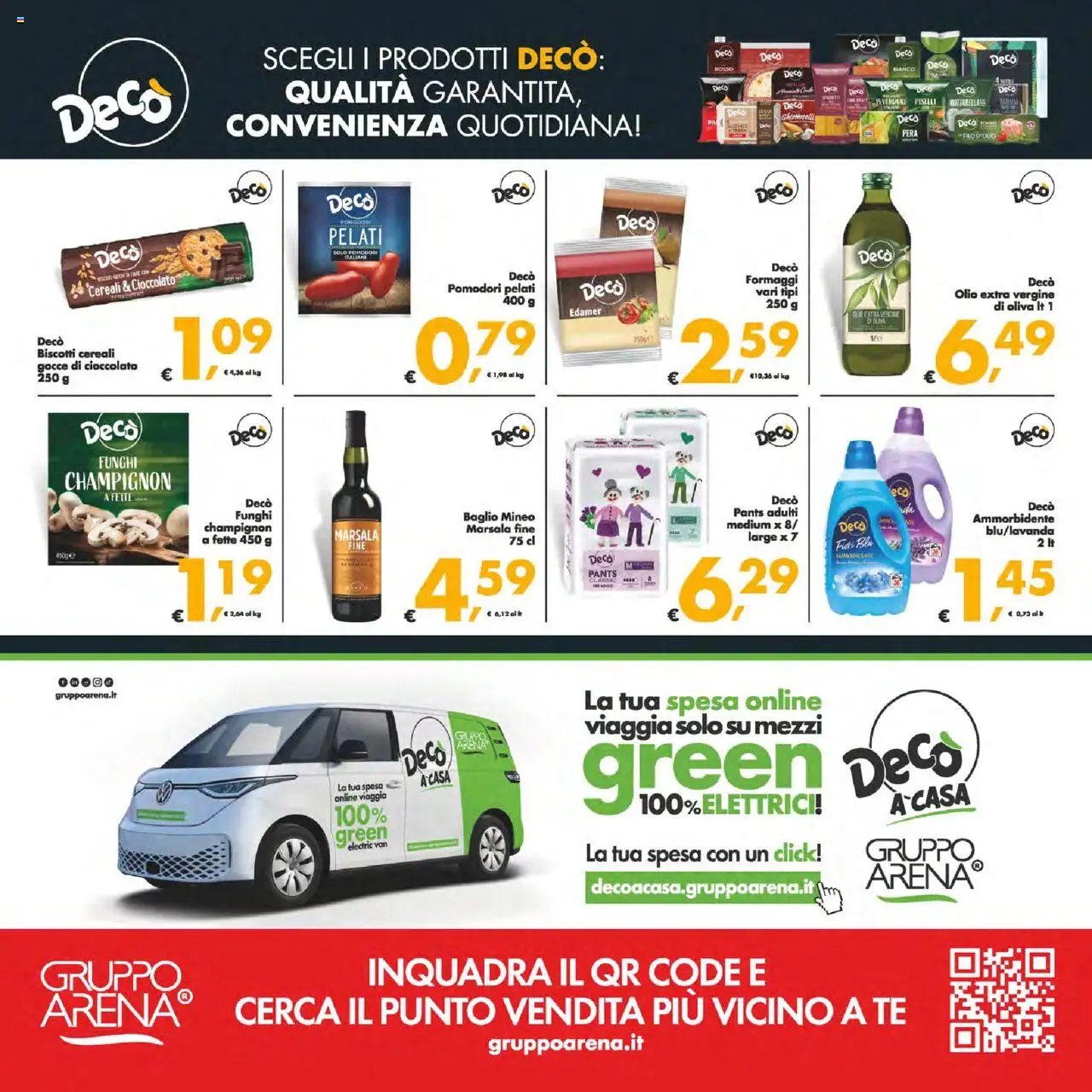 Volantino Decò del 12.09.2025 | Pagina: 38 | Prodotti: Biscotti, Olio, Pomodori, Funghi