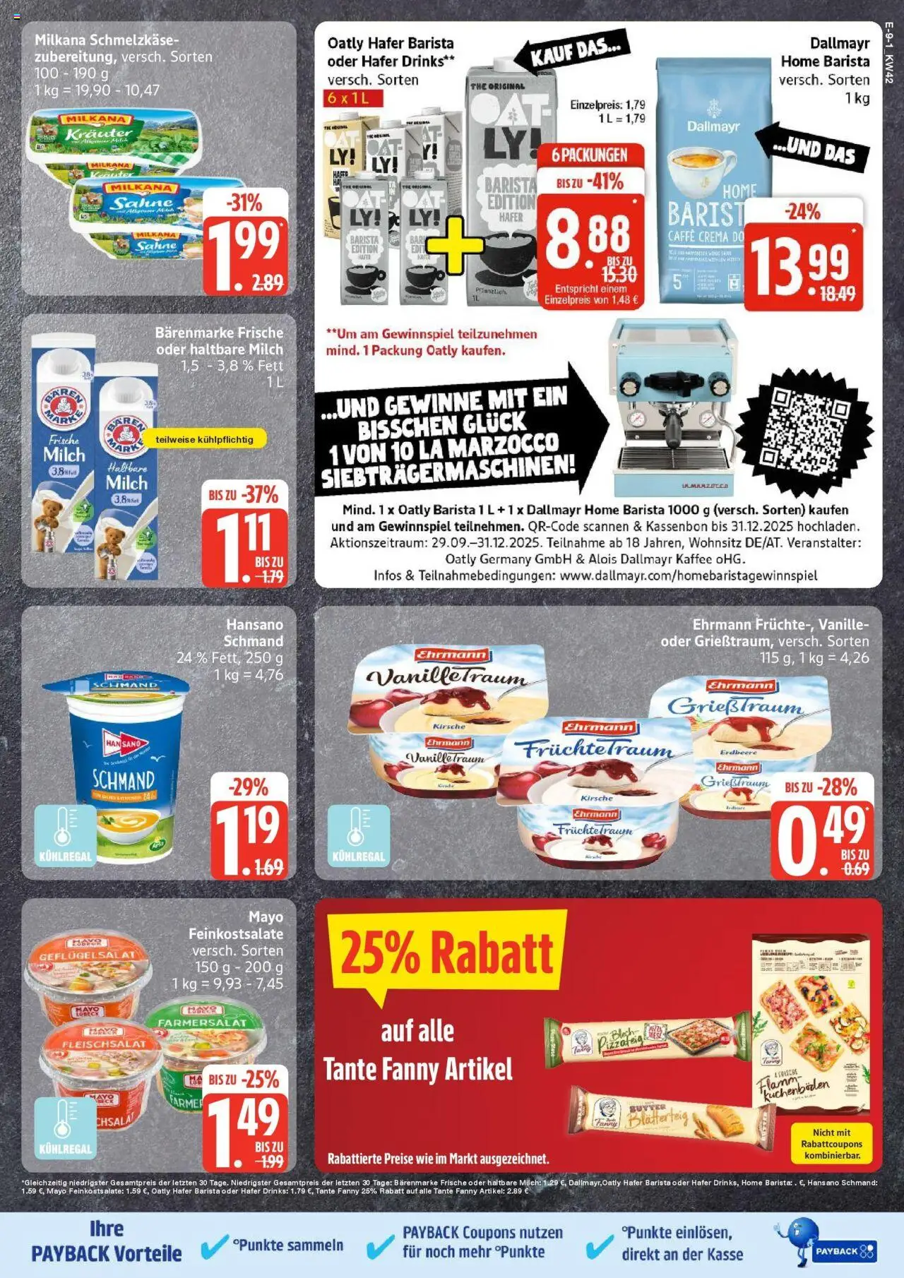 Marktkauf - Marktkauf: Wochenangebote – gültig ab 13.10.2025 | Seite: 9 | Produkte: Kaffee, Milkana, Haltbare milch, Oatly