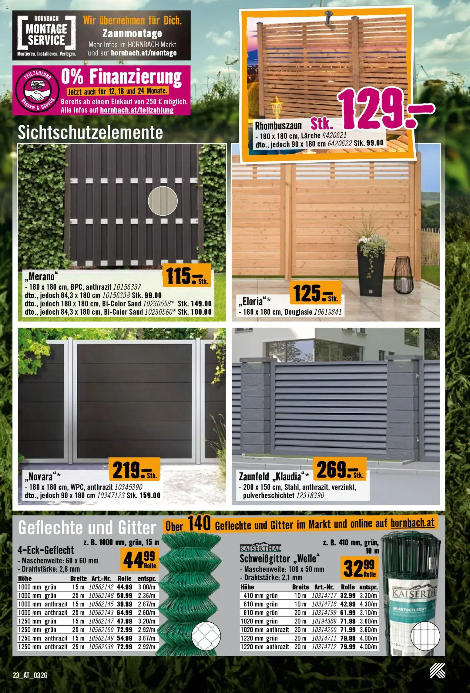 Hornbach Flugblatt gültig ab 17.03.2026 | Seite: 23