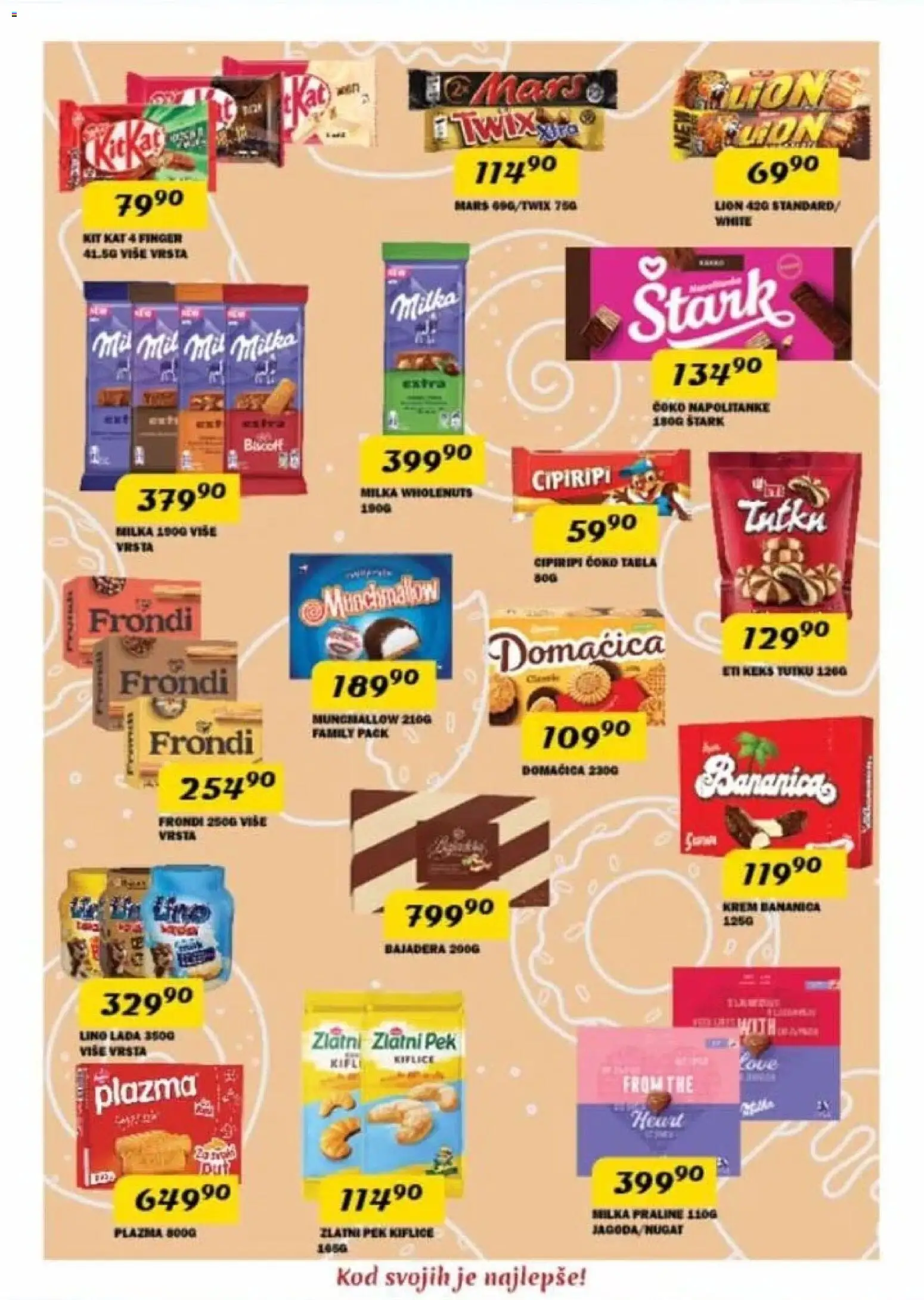 VP Dima katalog - važi od 15.01.2026 | Strana: 9 | Proizvode: Keks, Domaćica, Lino lada, Napolitanke