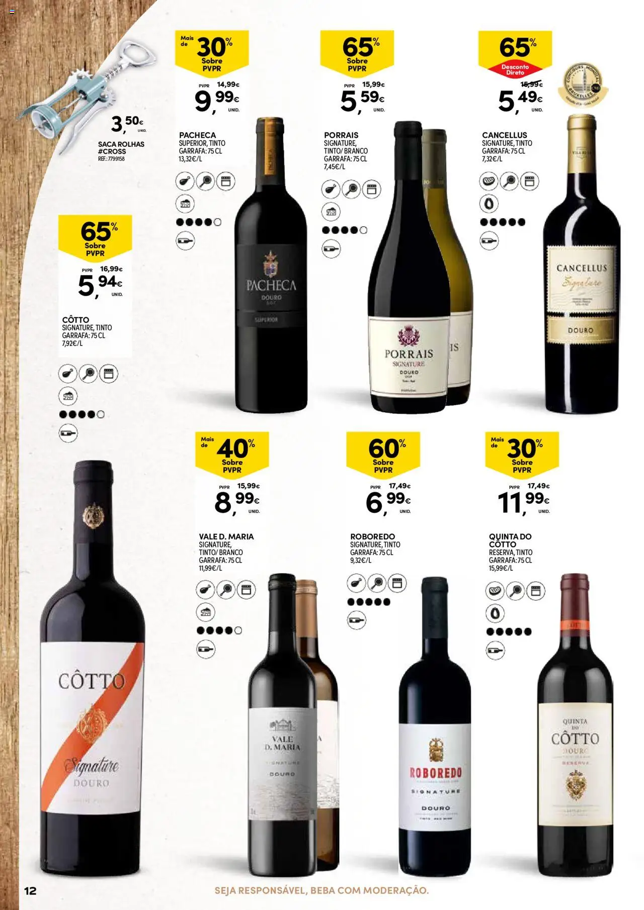 Continente - Açores: Vinhos, Enchidos e Queijos │ válido de 23.09.2025 | Página: 12 | Produtos: Saca rolhas