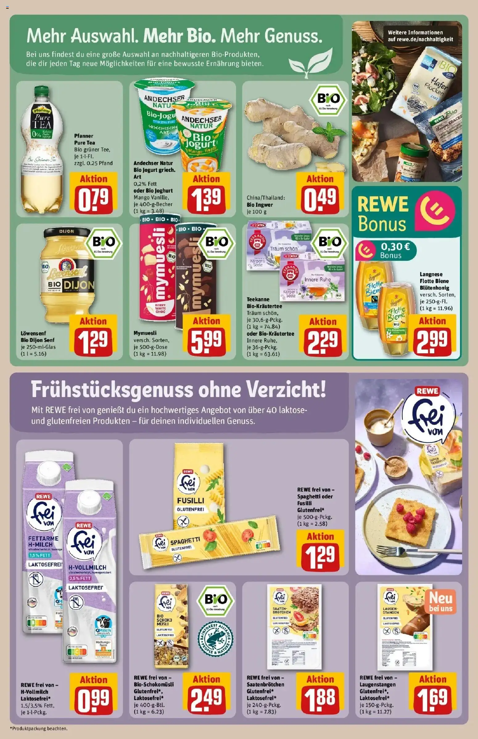 Rewe Prospekt Köln / Weidenpesch	 – gültig ab 12.04.2026 | Seite: 24 | Produkte: Musli, Langnese, Mango, Flocken