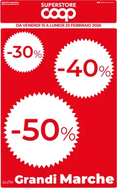 Anteprima del volantino COOP Superstore Sicilia catalogo valido a partire dal 13.02.2026