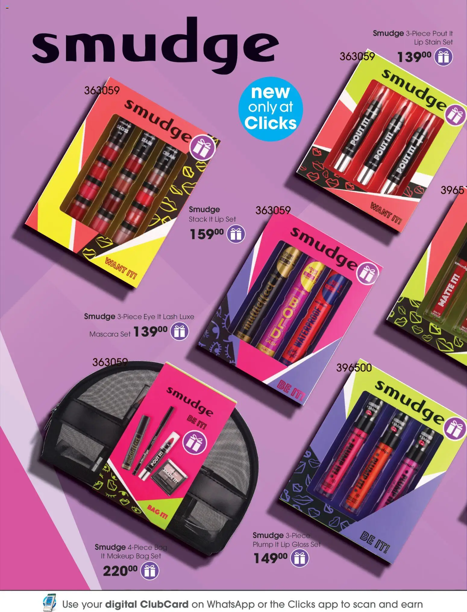 New Clicks catalogue – valid from 28.10.2025 | Page: 26 | Products: Bag, Mascara, Lip gloss, Cream