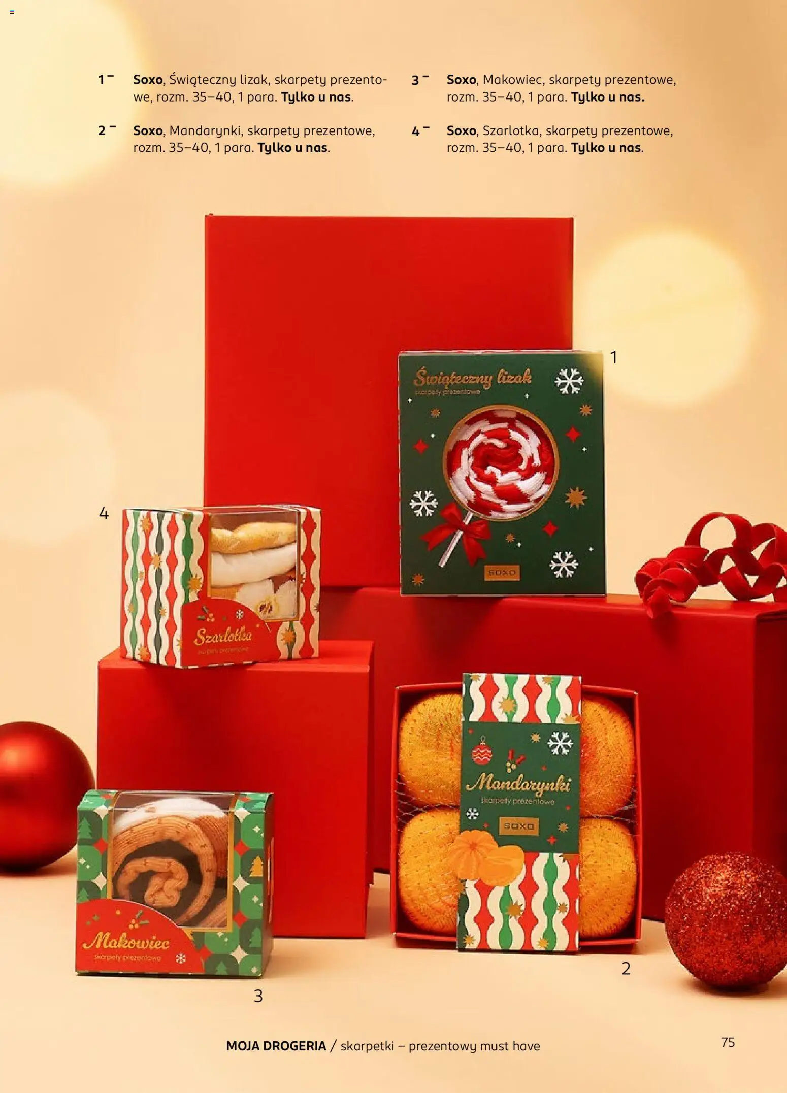 Rossmann Gazetka - Magazyn Moja Drogeria od 15.11.2025 | Strona: 77 | Produkty: Skarpety, Drogeria, Skarpetki, Mandarynki