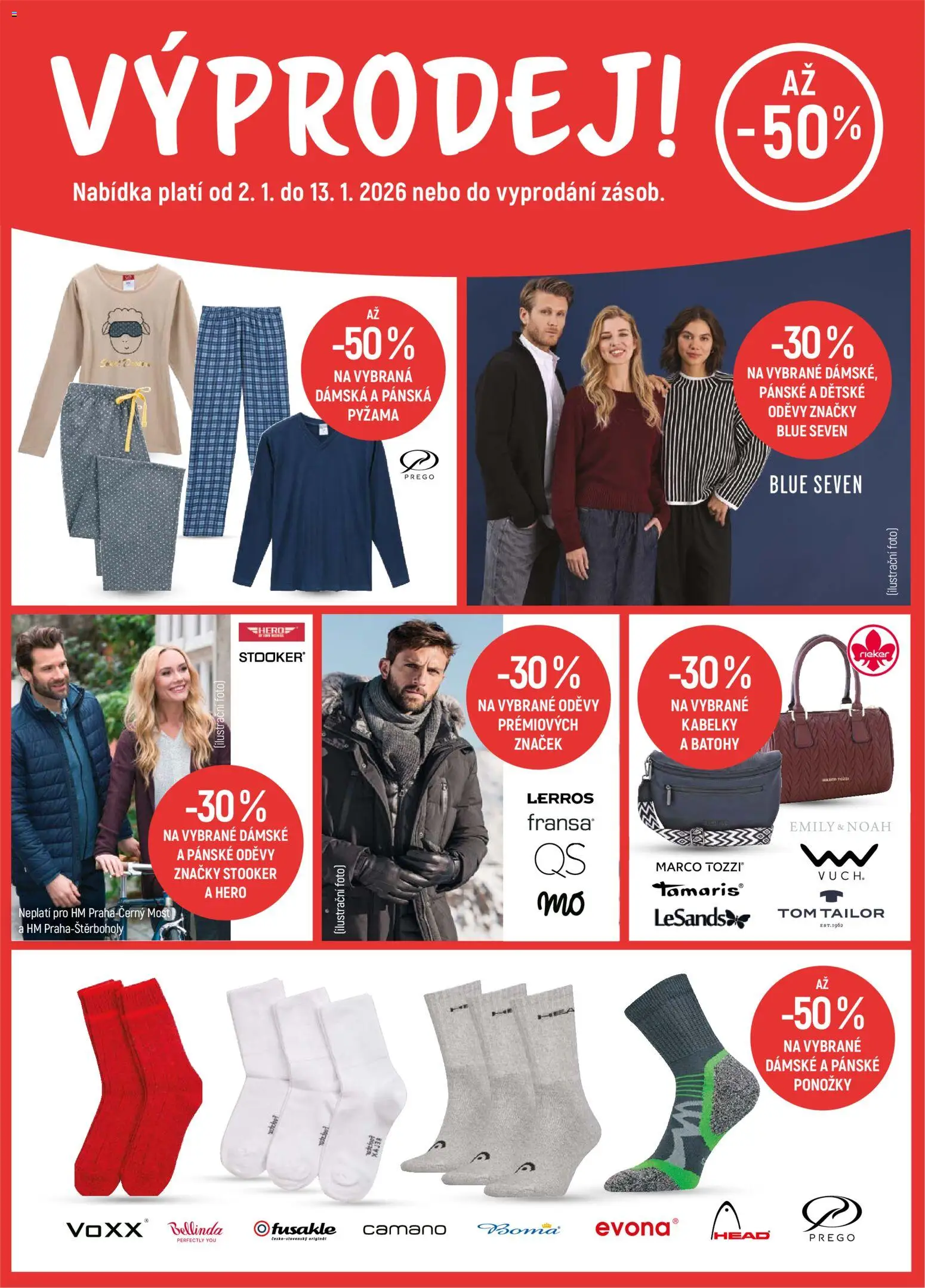 Globus leták - Ostrava od 02.01.2026 | Strana: 2 | Produkty: Dětské pyžama, Batohy, Ponožky, Pyžama