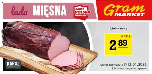 Pogląd oferty "Gram Market Gazetka - Lada Mięsna" - ważna od 07.01.2026