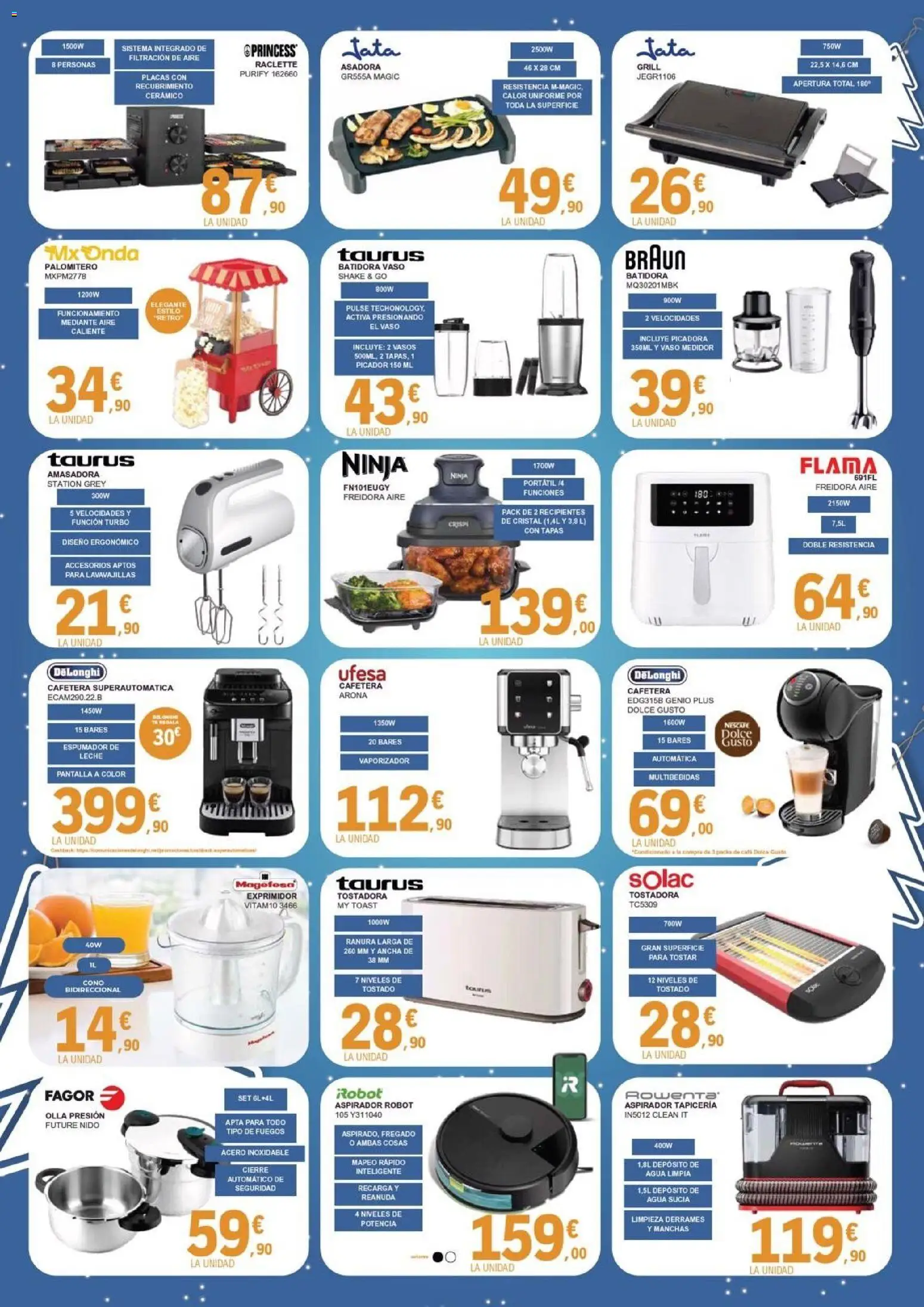 E.Leclerc folleto │ válido desde el 01.12.2025 | Página: 5 | Productos: Leche, Batidora, Exprimidor, Tostadora