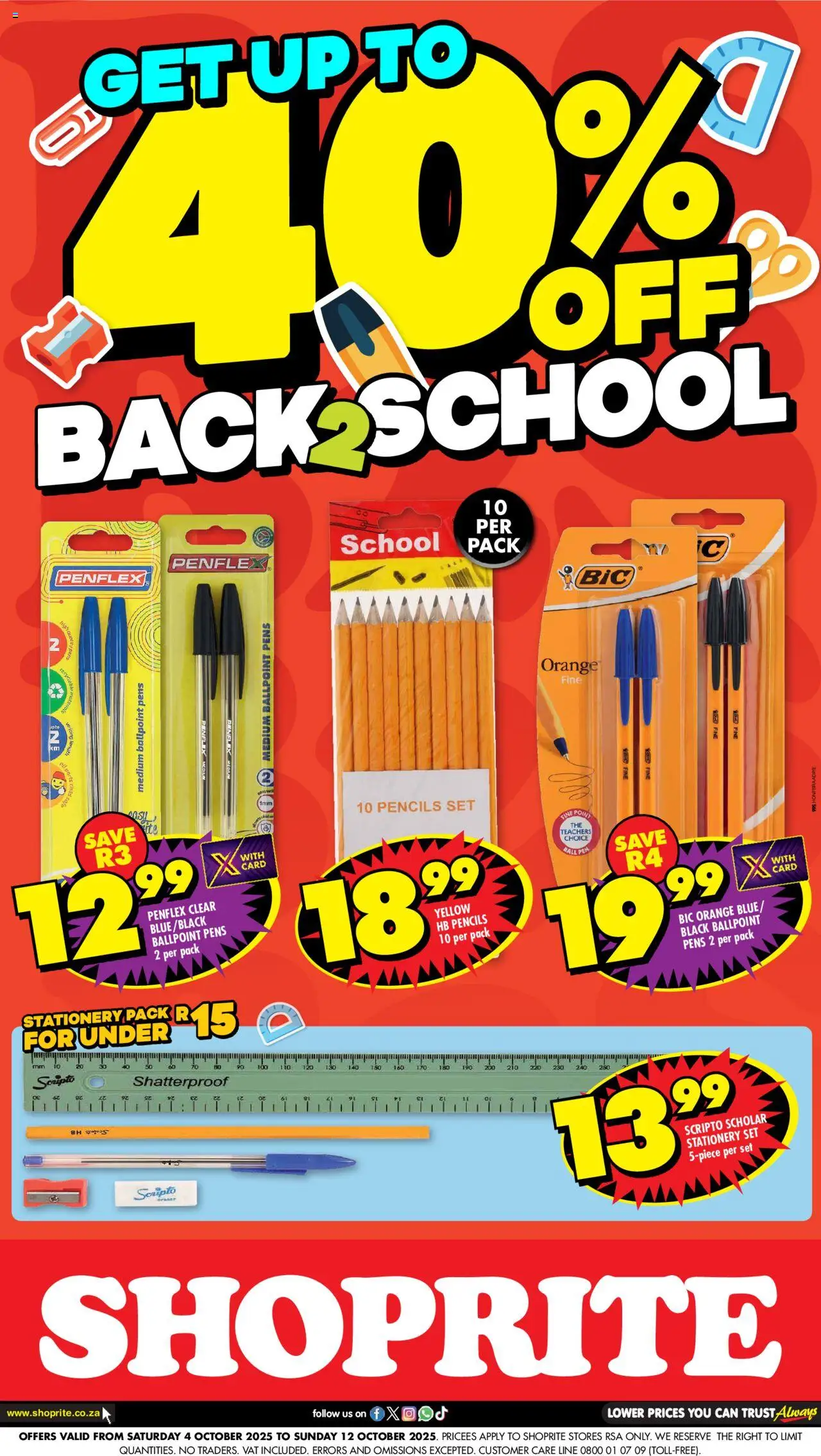 New Shoprite catalogue – valid from 04.10.2025 | Page: 1 | Products: Pen
