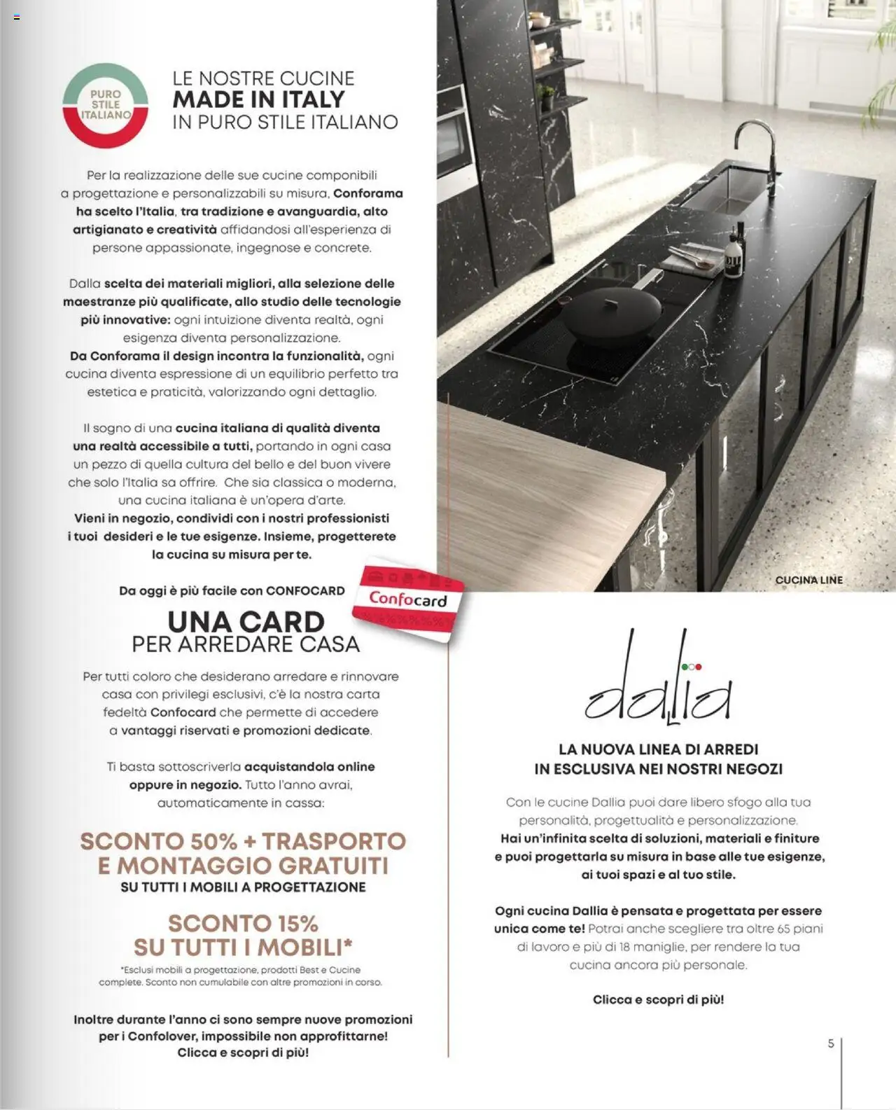 Volantino Conforama del 28.01.2025 | Pagina: 5 | Prodotti: Cucine, Tè