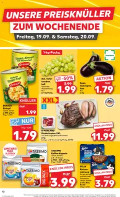Span. Aubergine, lose KI. I je kg – gültig ab 18.09.2025 | Seite: 12 | Produkte: Rinderbraten, Aubergine, Erasco, Tassimo