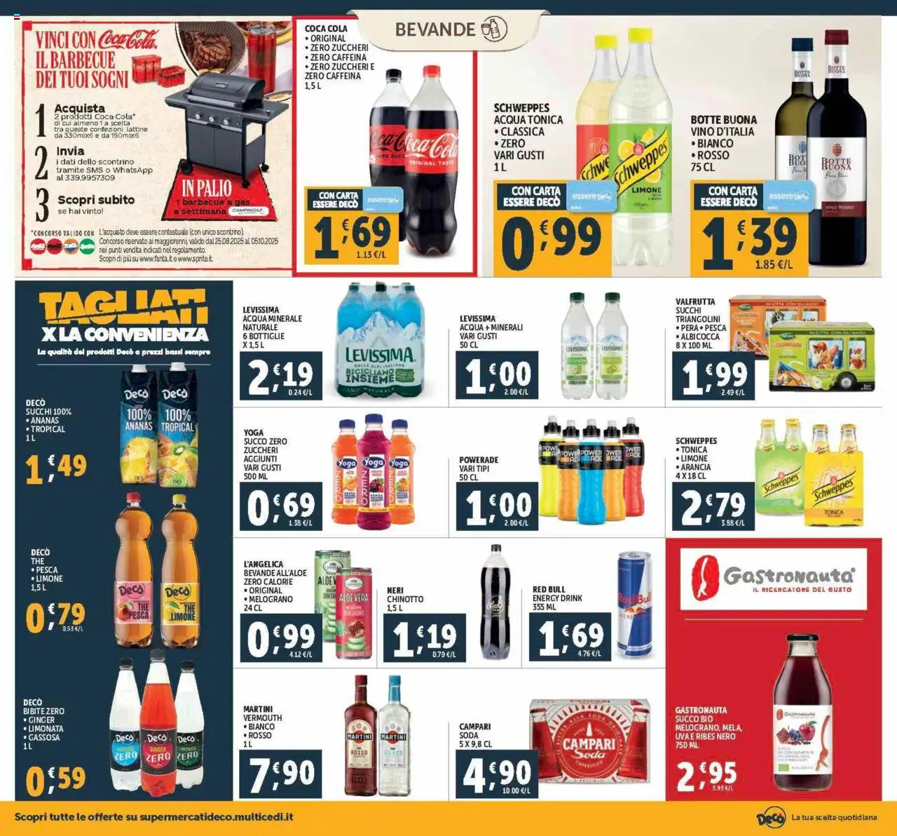 Volantino Decò del 12.09.2025 | Pagina: 16 | Prodotti: Succo, Acqua, Pesca, Ananas